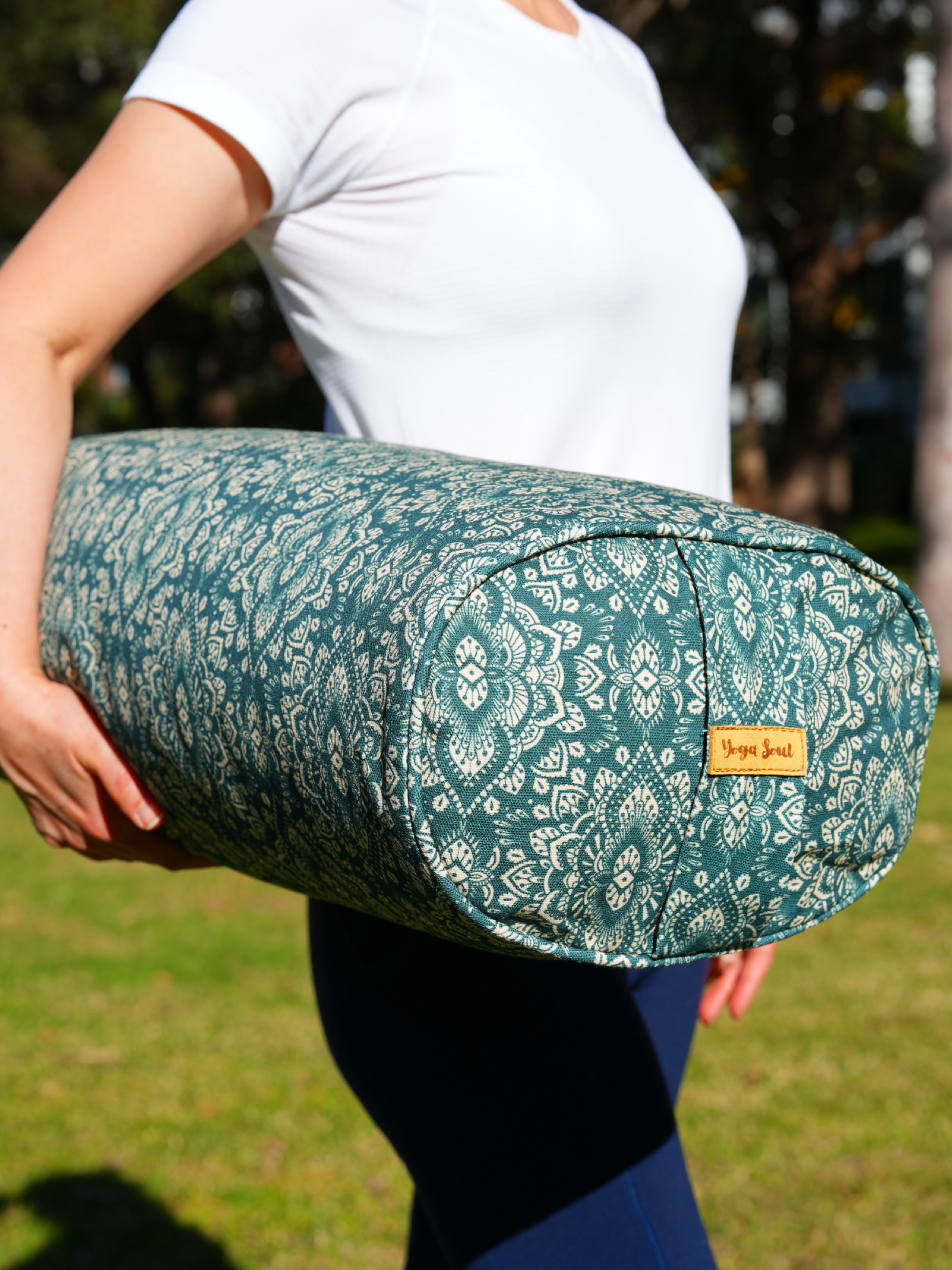 Oval Yoga Bolster | Mandala | Trekking Green