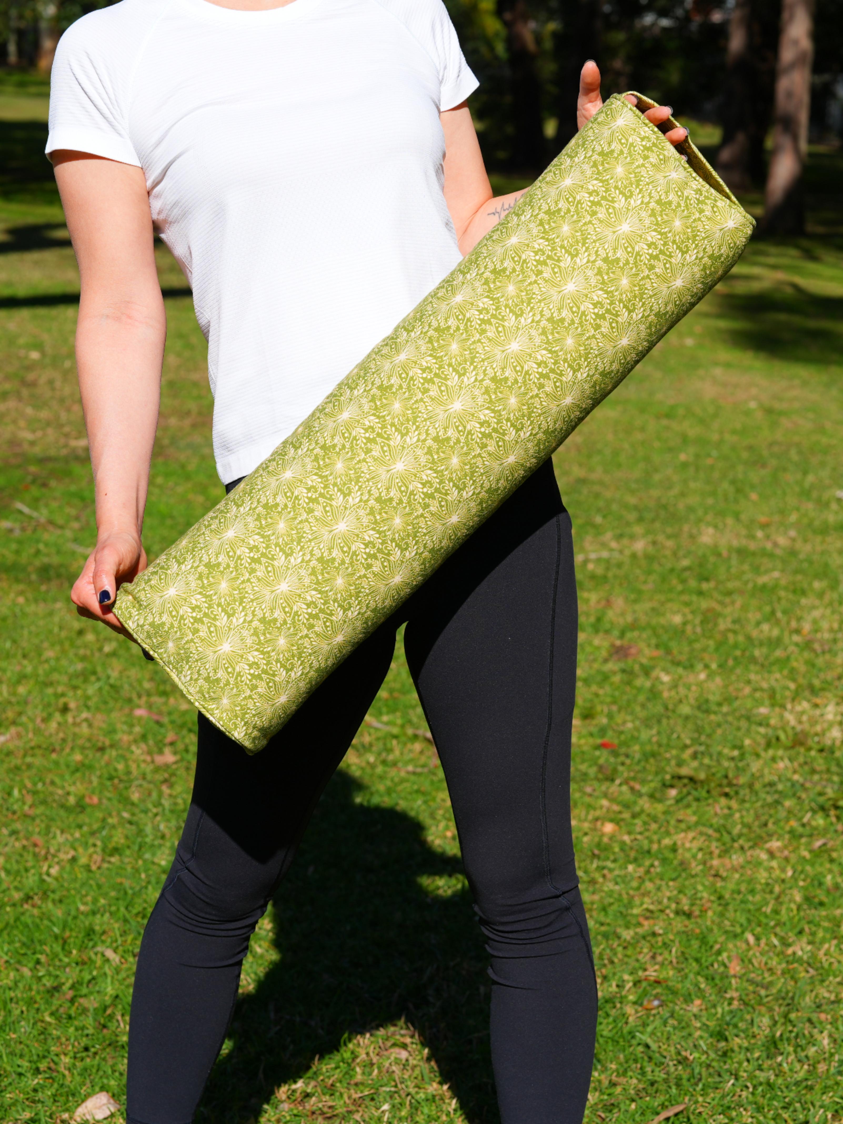 Pranayama Yoga Bolster | Lotus | Olive Green