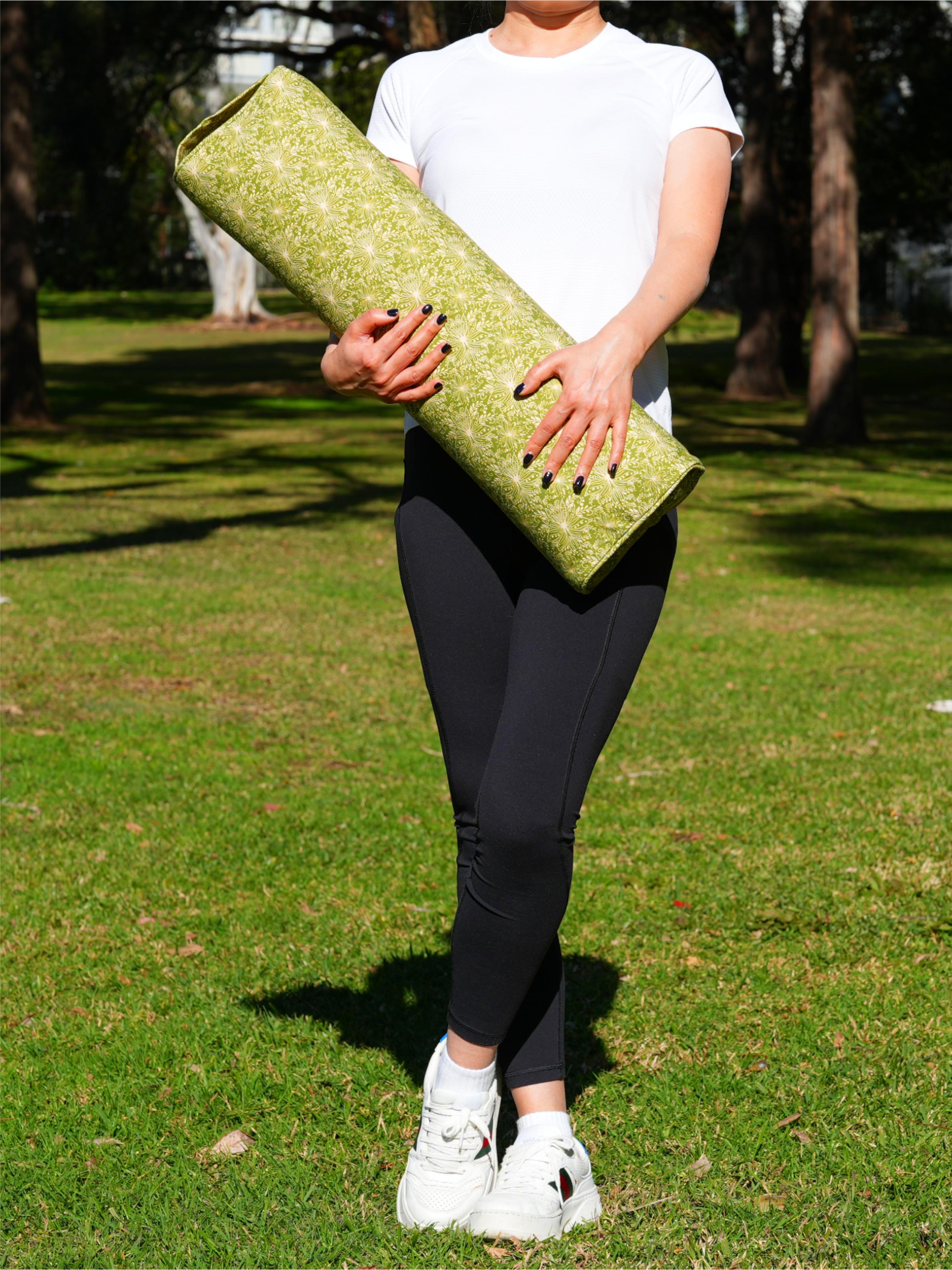 Pranayama Yoga Bolster | Lotus | Olive Green