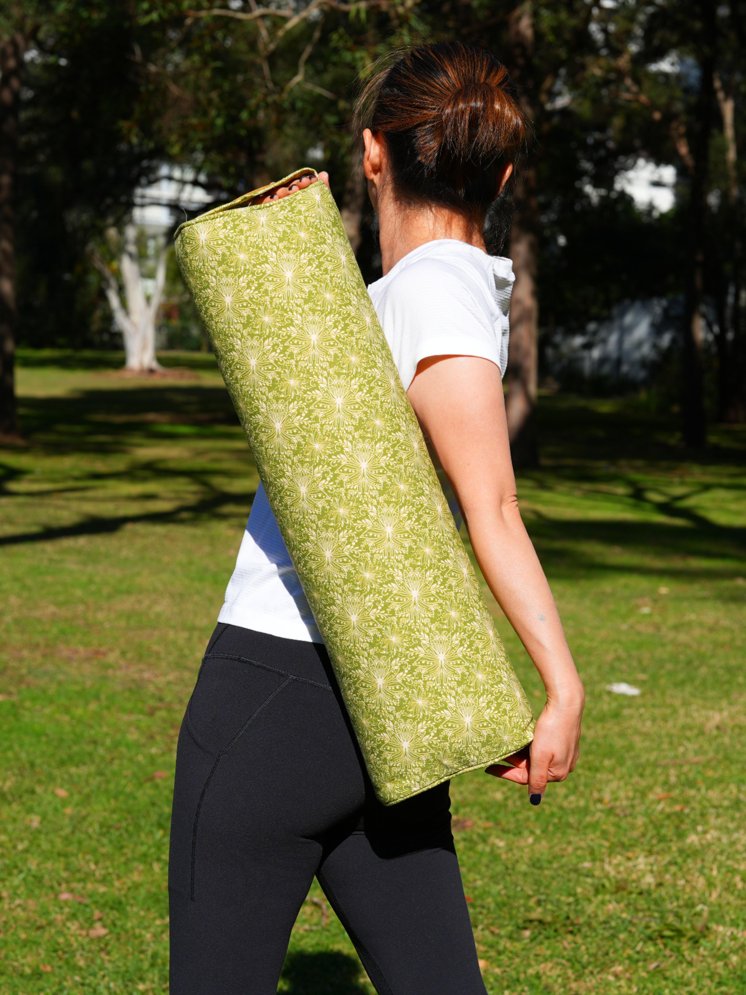 Pranayama Yoga Bolster | Lotus | Olive Green