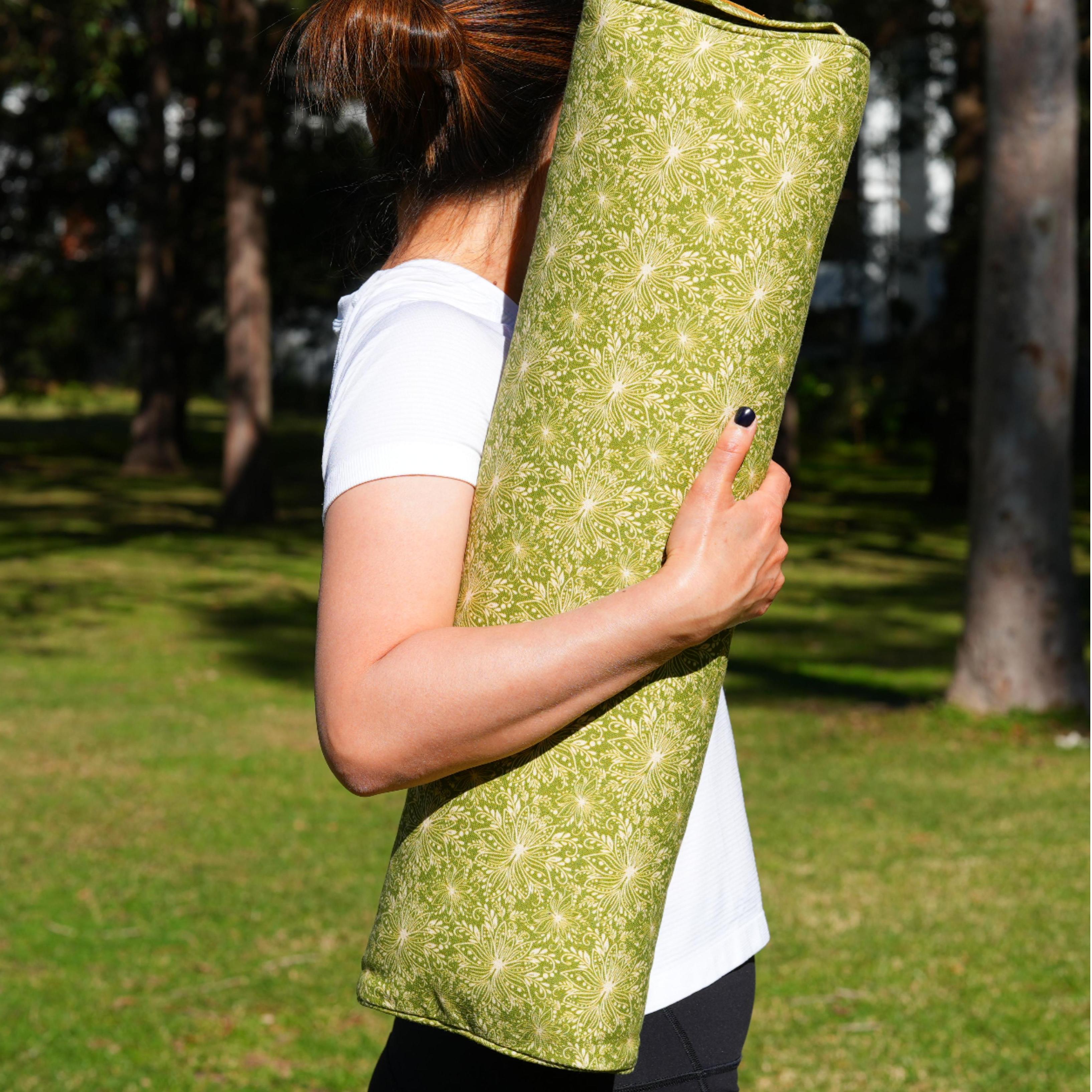 Pranayama Yoga Bolster | Yoga Pillow | Lotus | Olive Green
