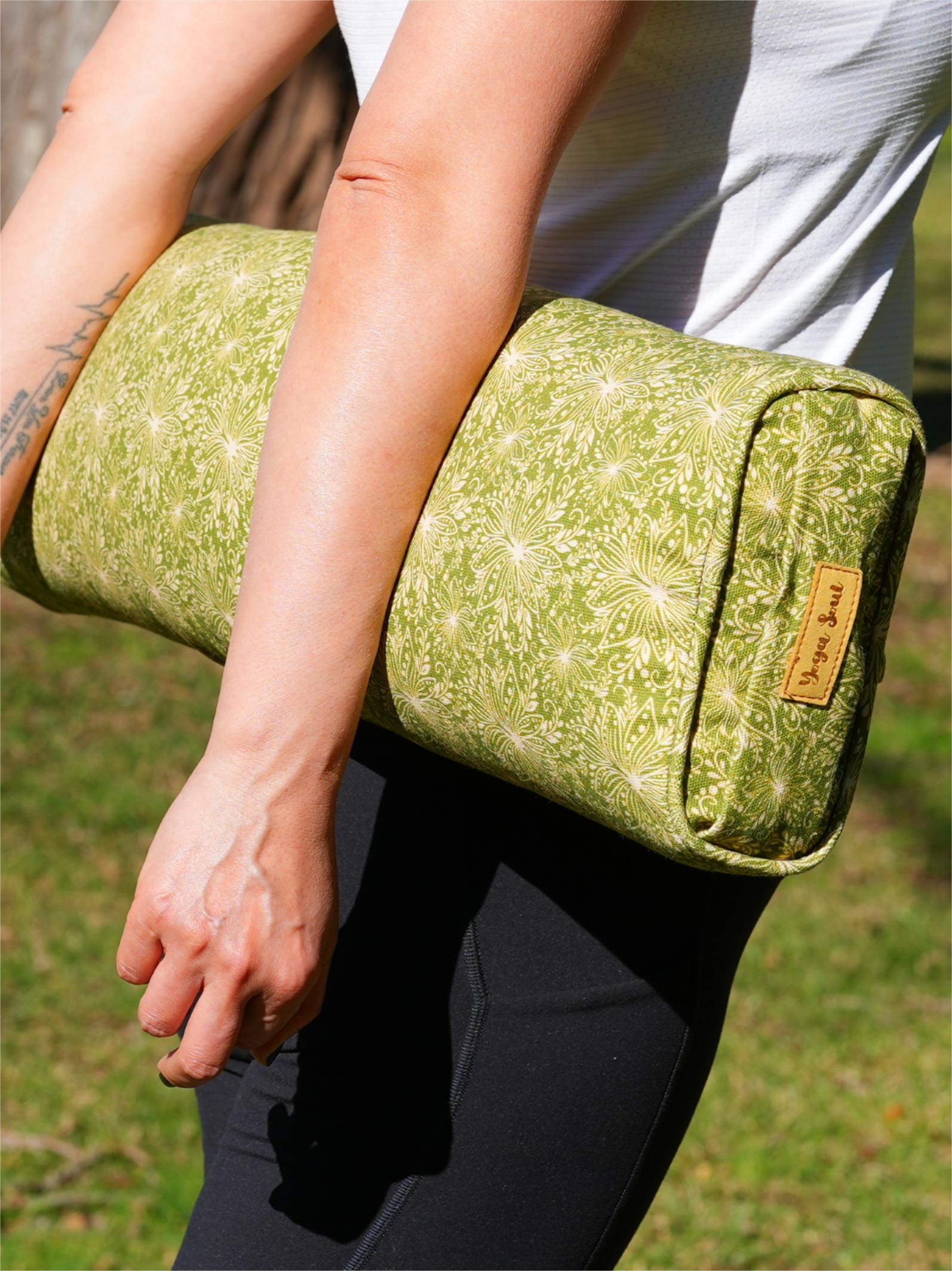 Pranayama Yoga Bolster | Lotus | Olive Green