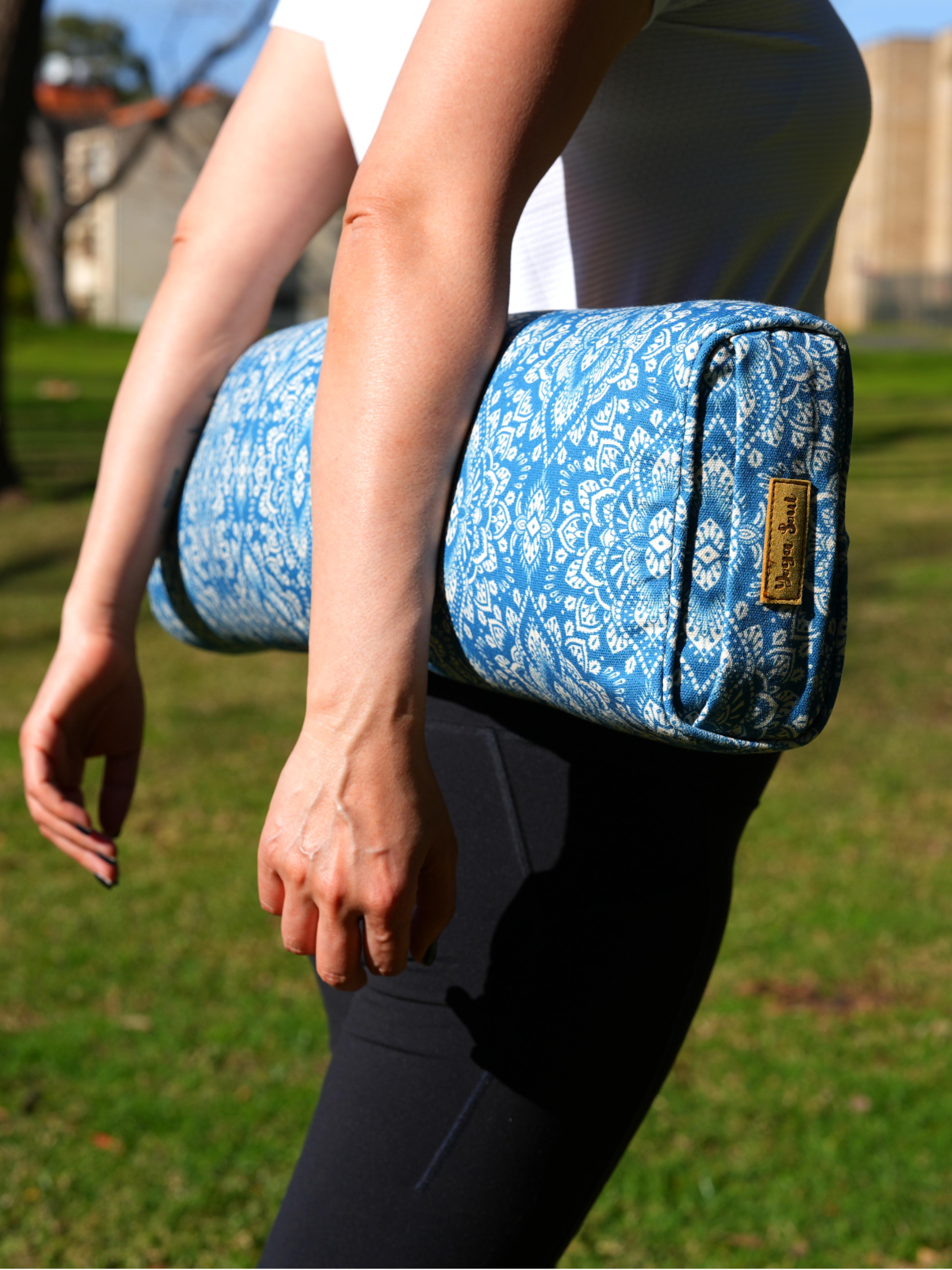 Pranayama Yoga Bolster | Mandala | Indigo Blue