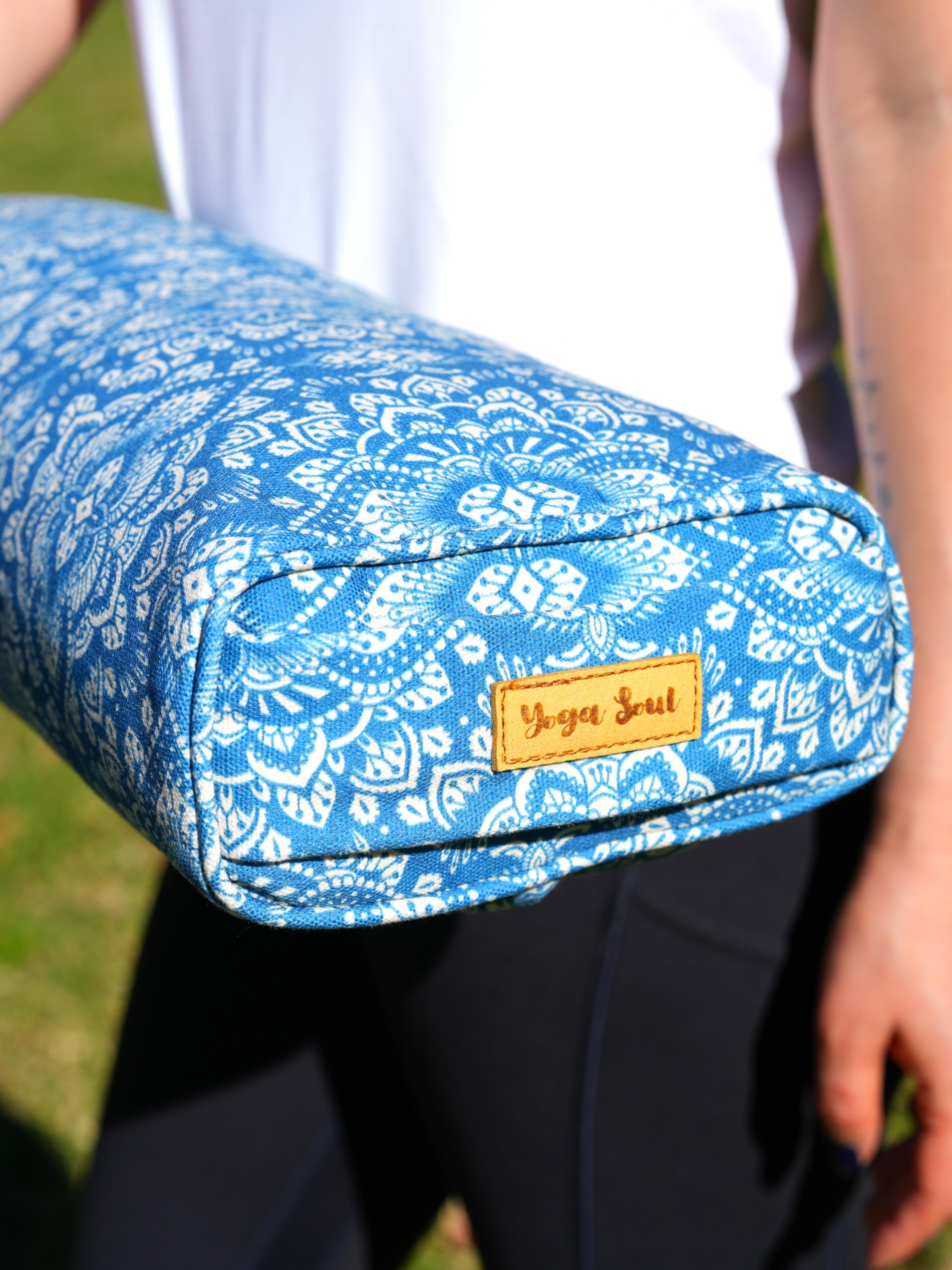 Pranayama Yoga Bolster | Mandala | Indigo Blue