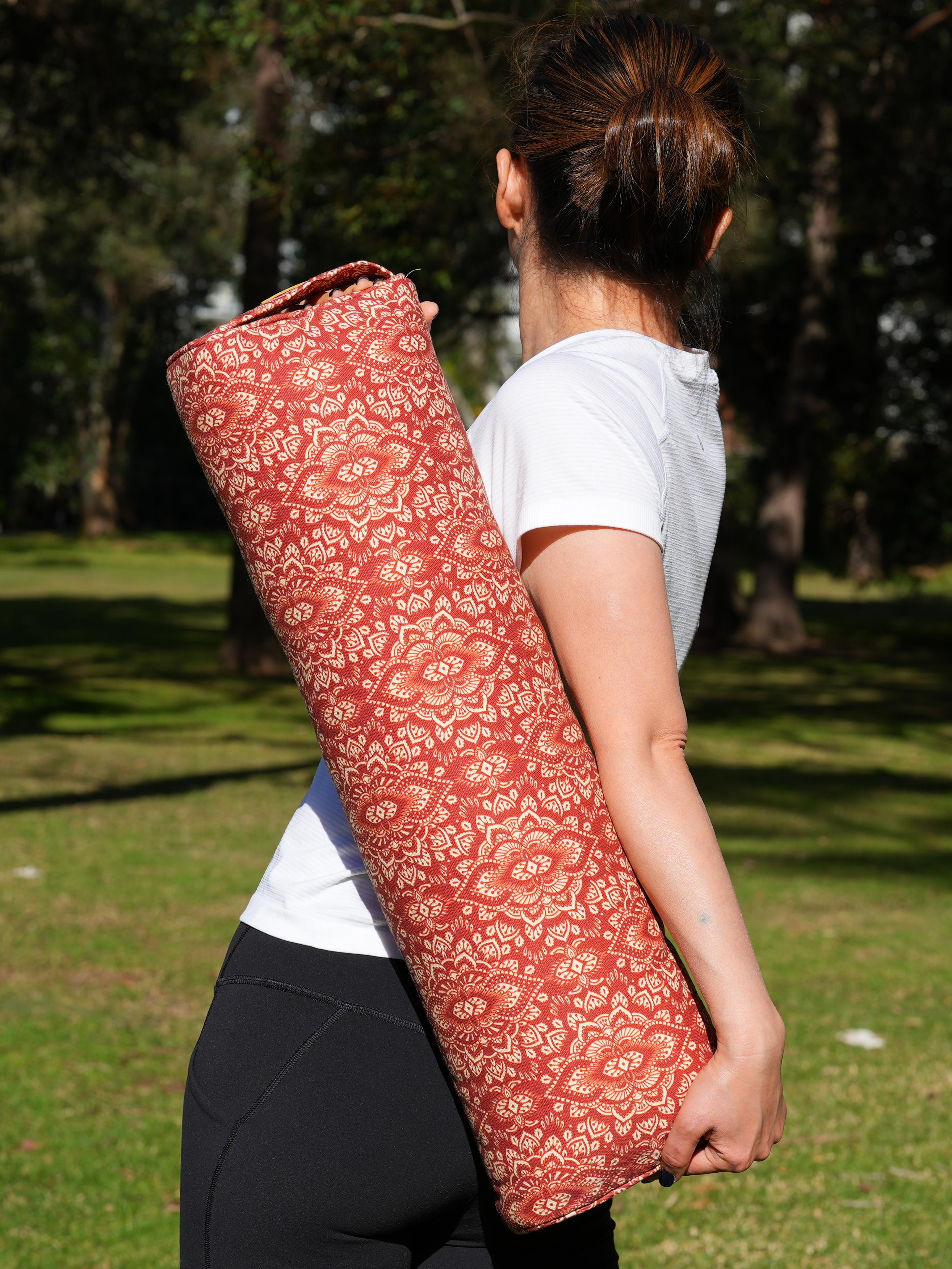 Pranayama Yoga Bolster | Mandala | Aura Red