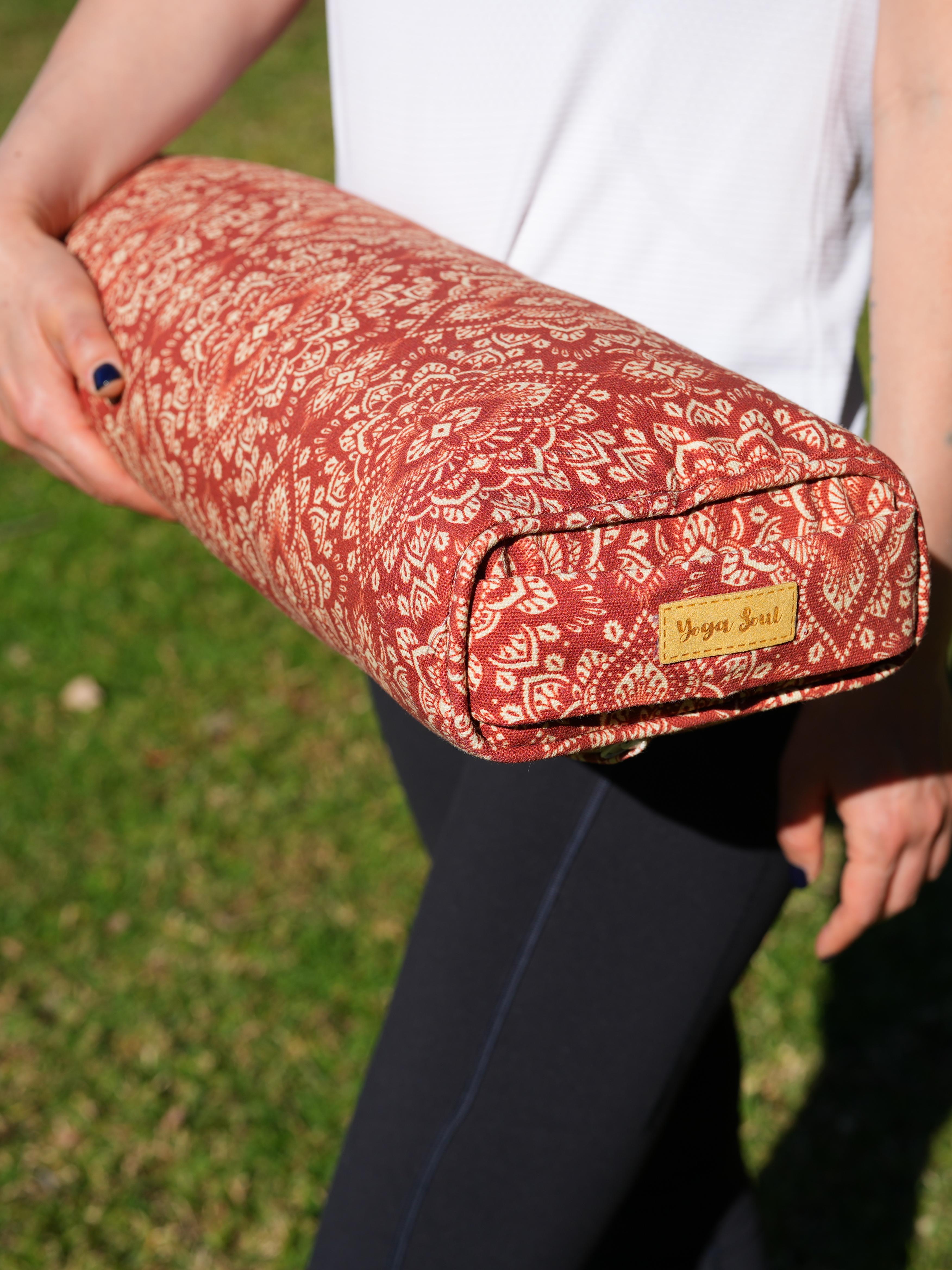 Pranayama Yoga Bolster | Mandala | Aura Red
