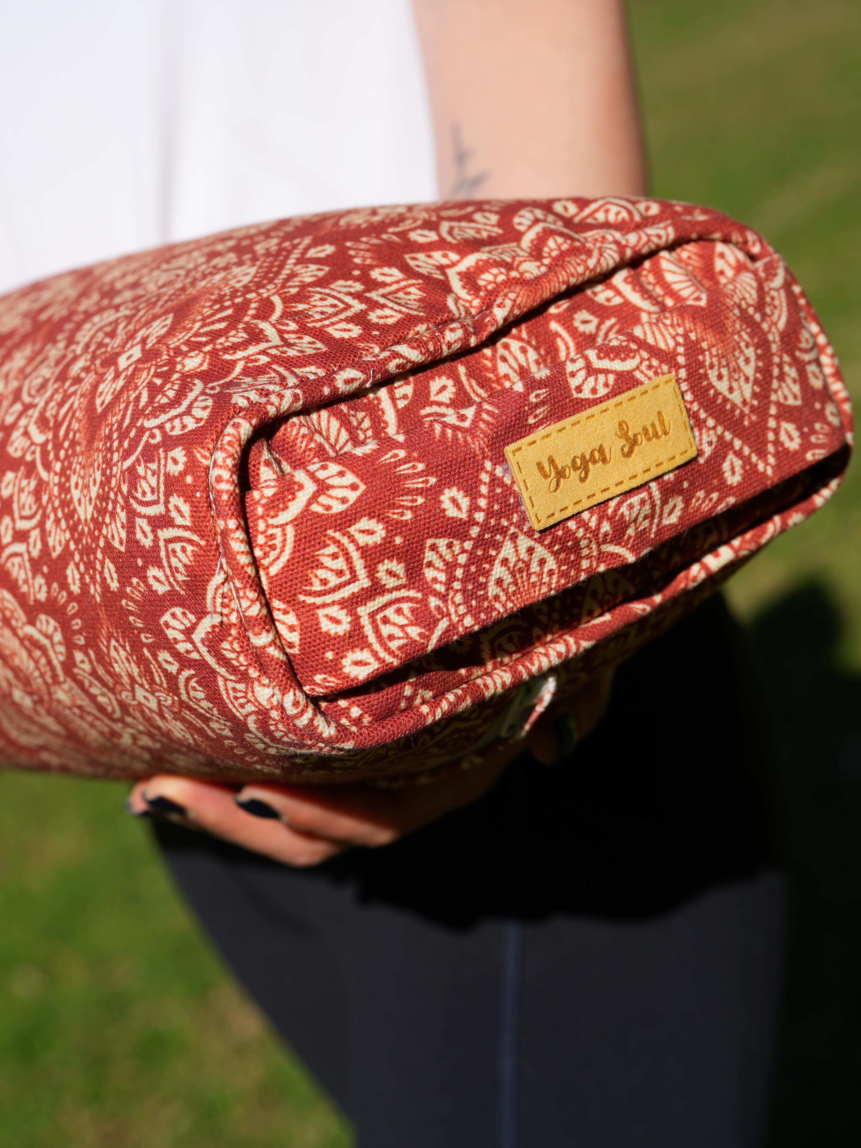 Pranayama Yoga Bolster | Mandala | Aura Red