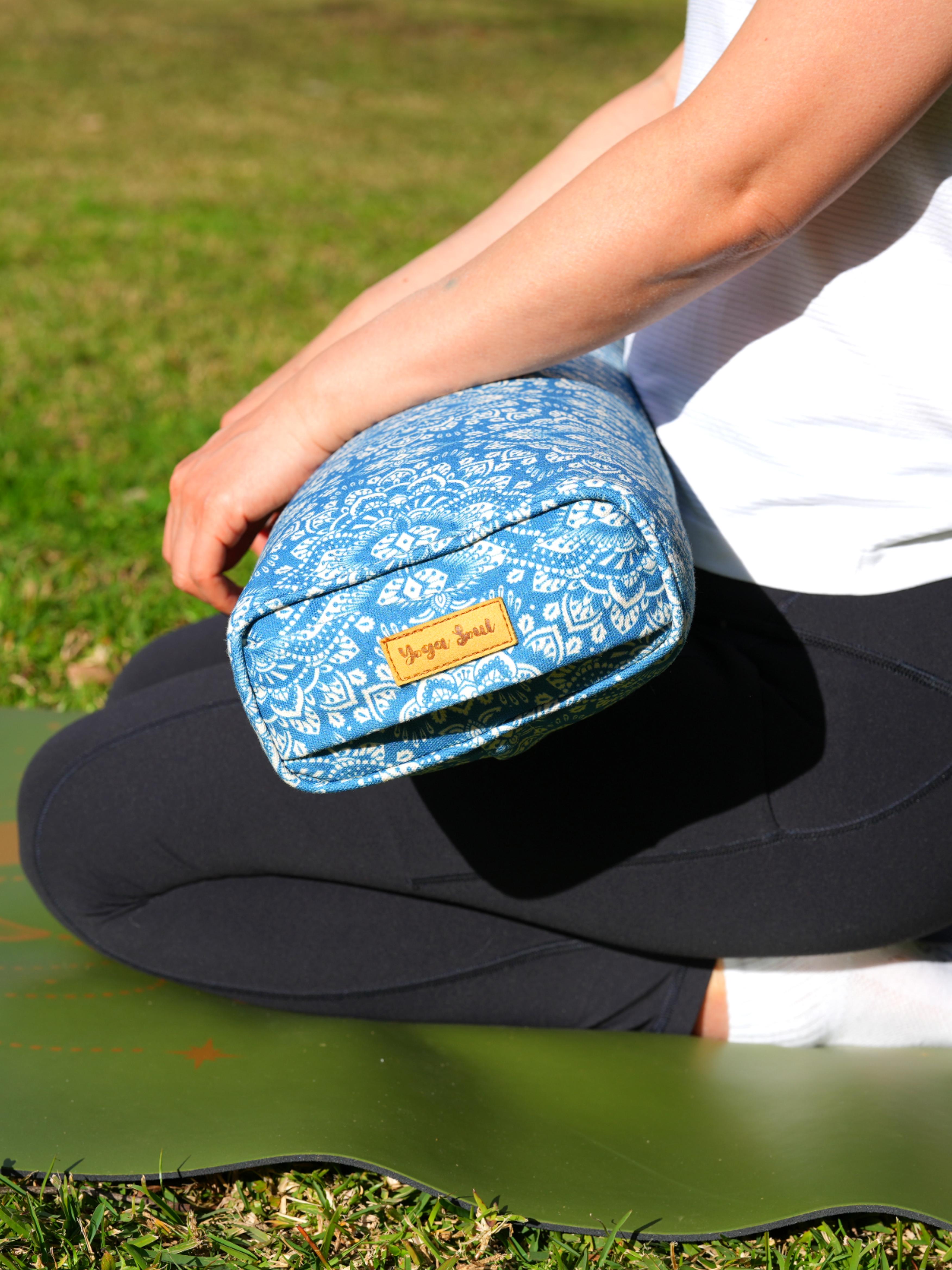 Pranayama Yoga Bolster | Mandala | Indigo Blue