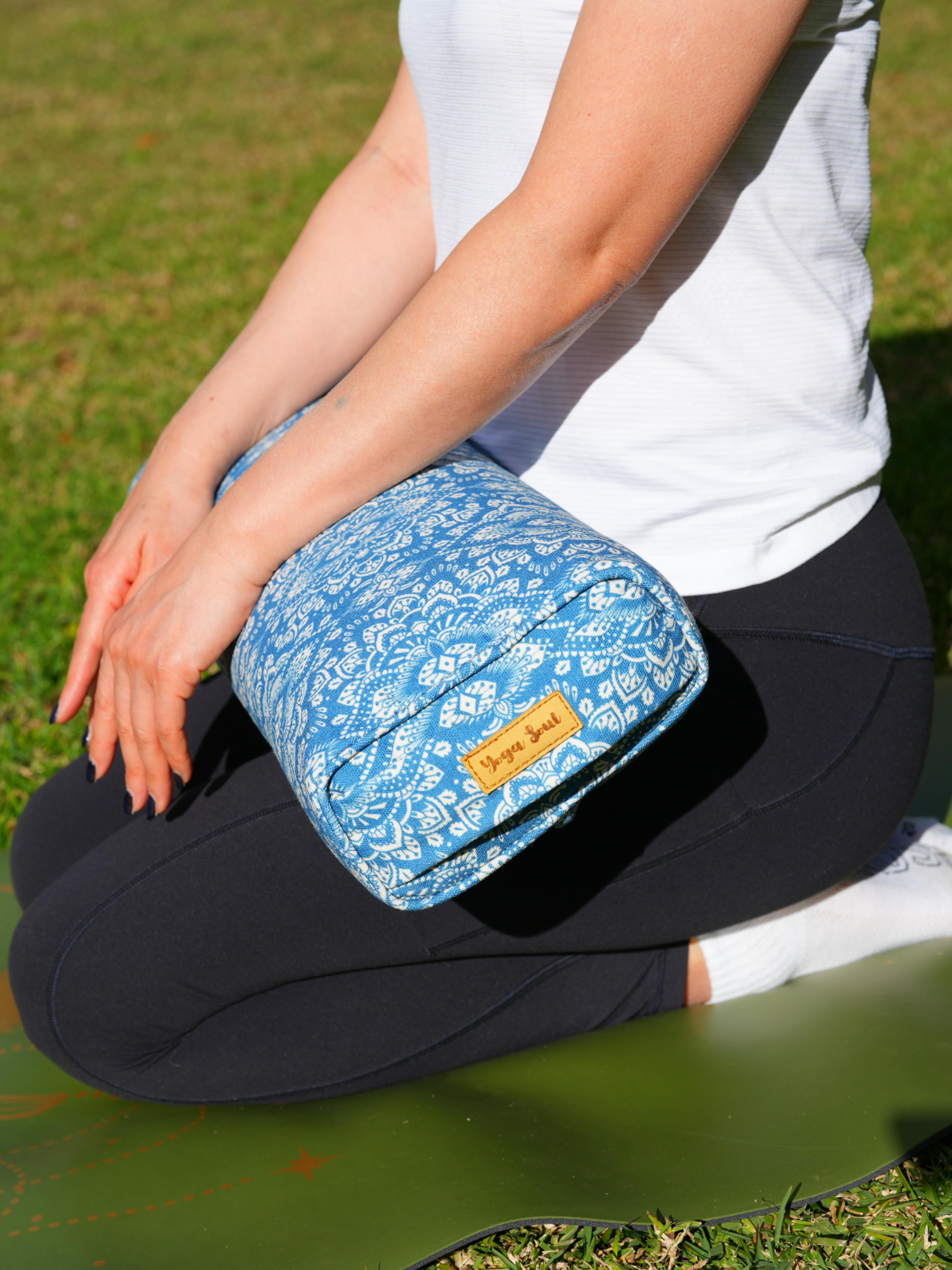 Pranayama Yoga Bolster | Mandala | Indigo Blue