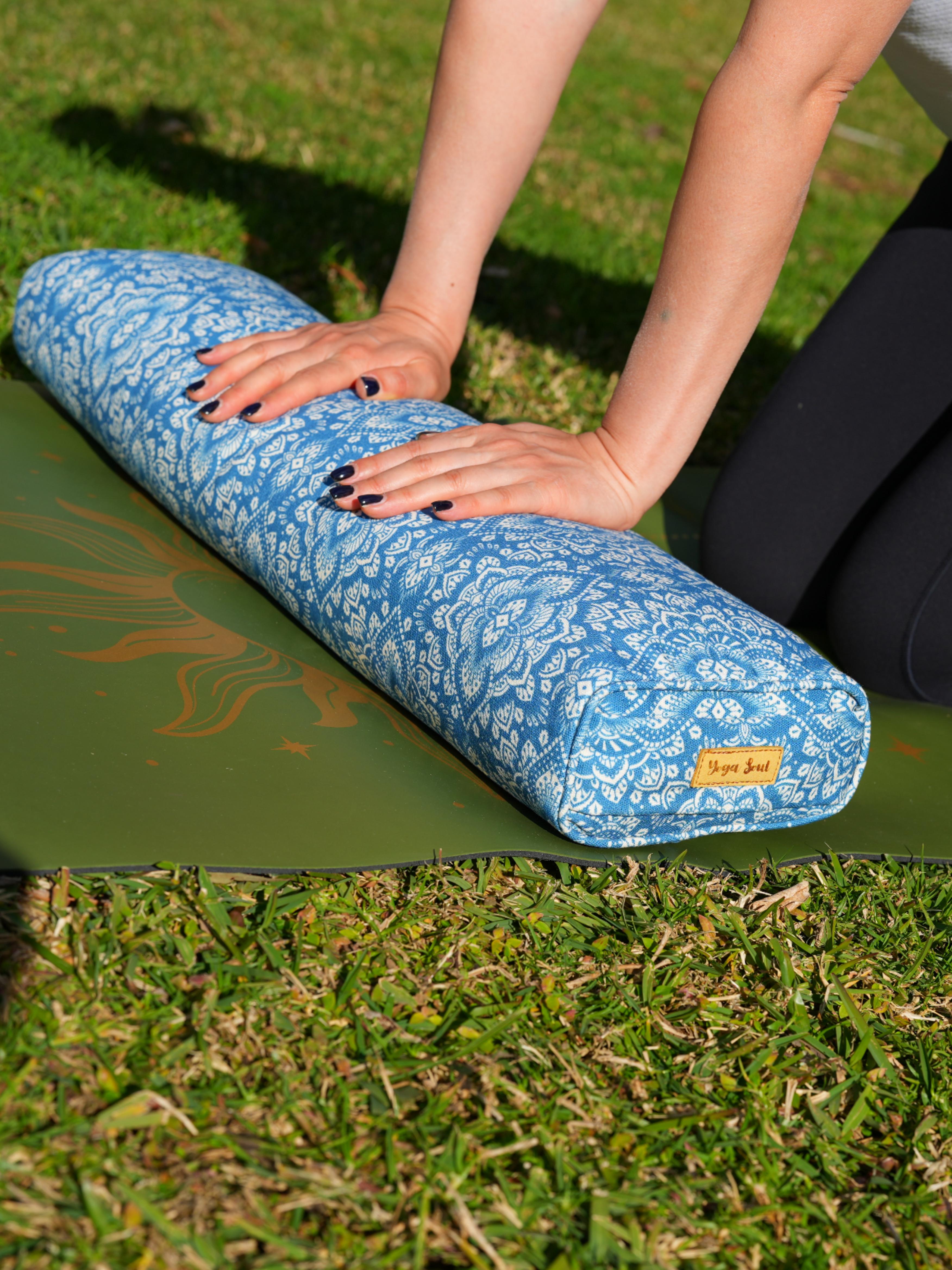 Pranayama Yoga Bolster | Mandala | Indigo Blue