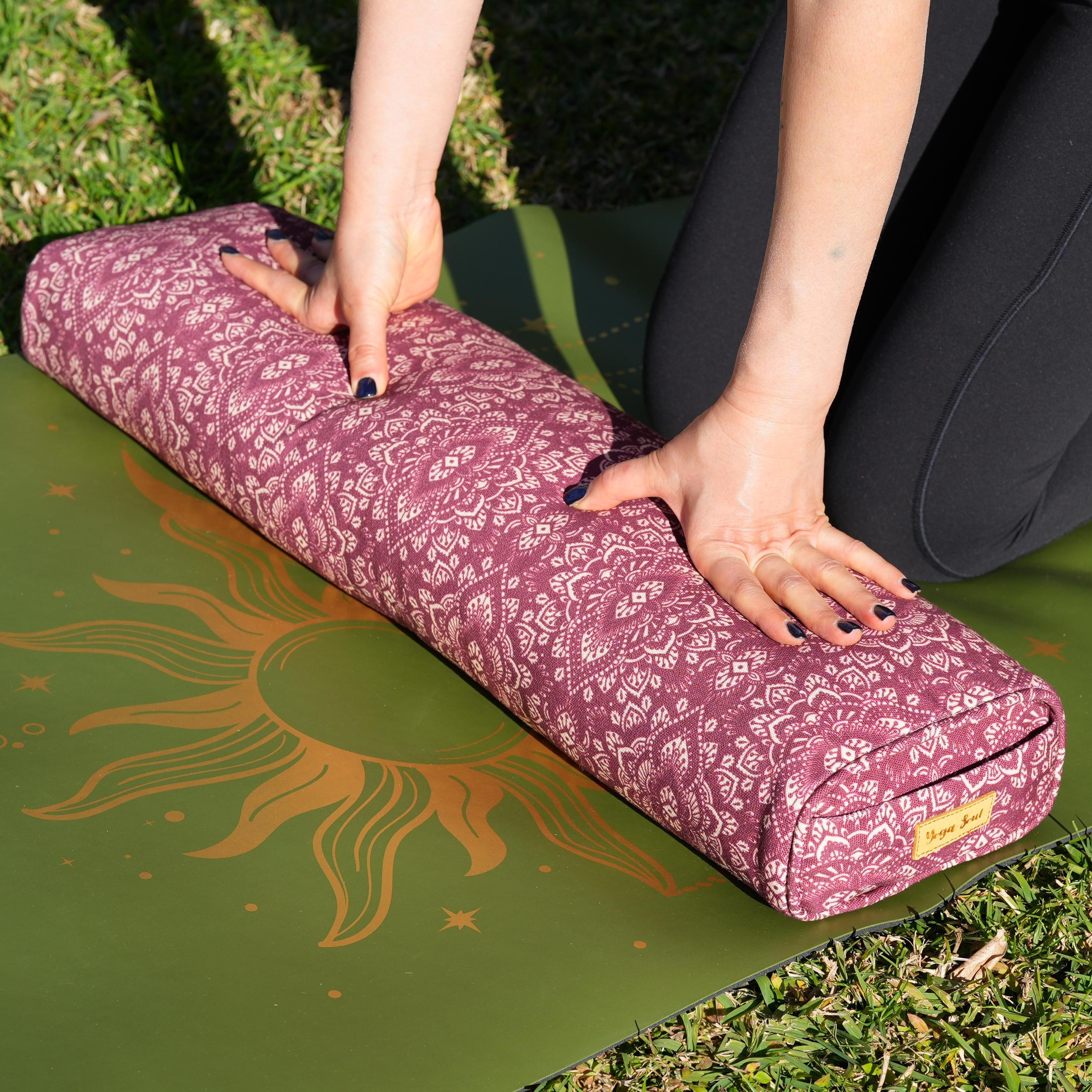 Pranayama Yoga Bolster | Yoga Pillow | Mandala | Amethyst