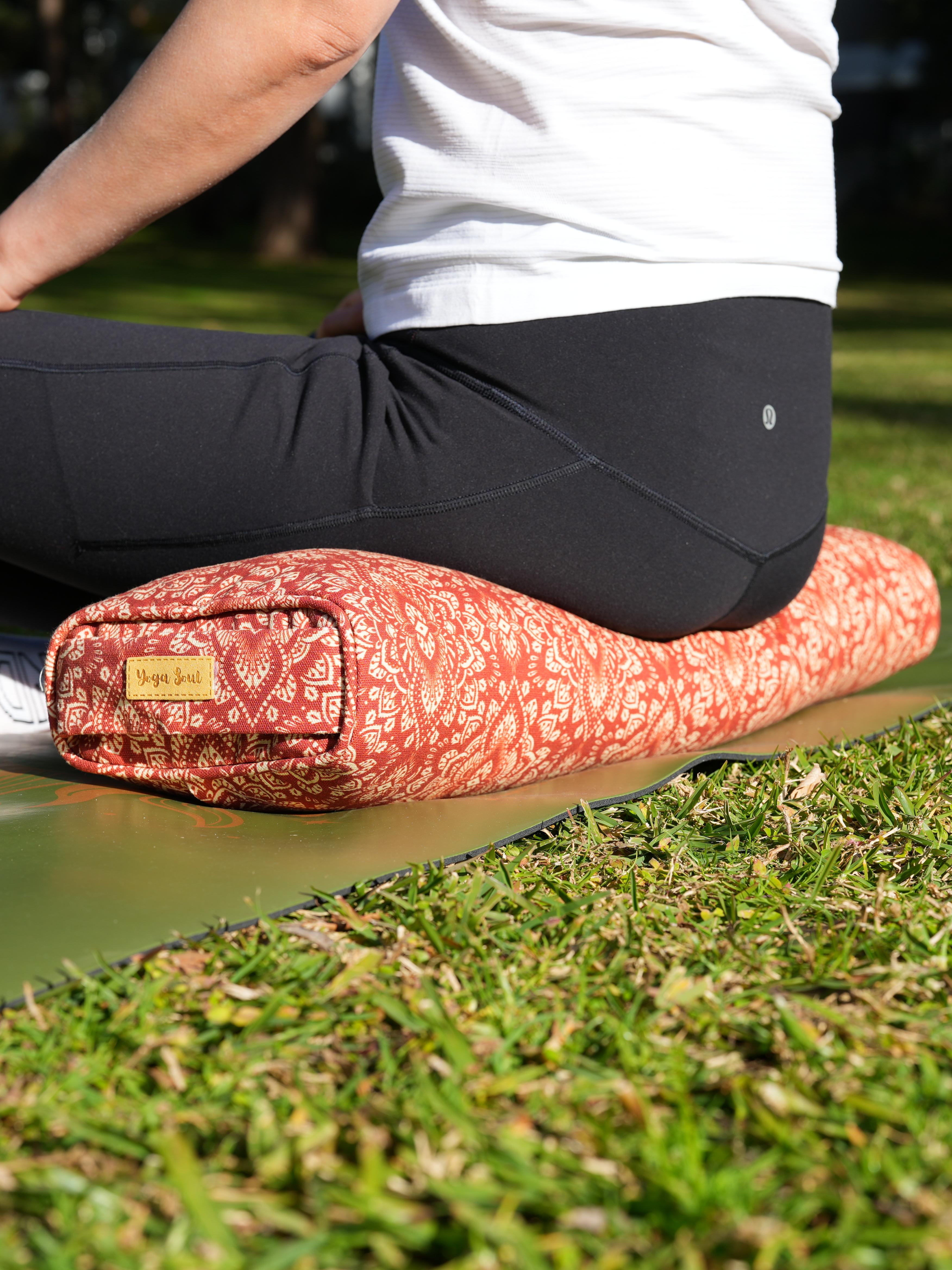 Pranayama Yoga Bolster | Mandala | Aura Red