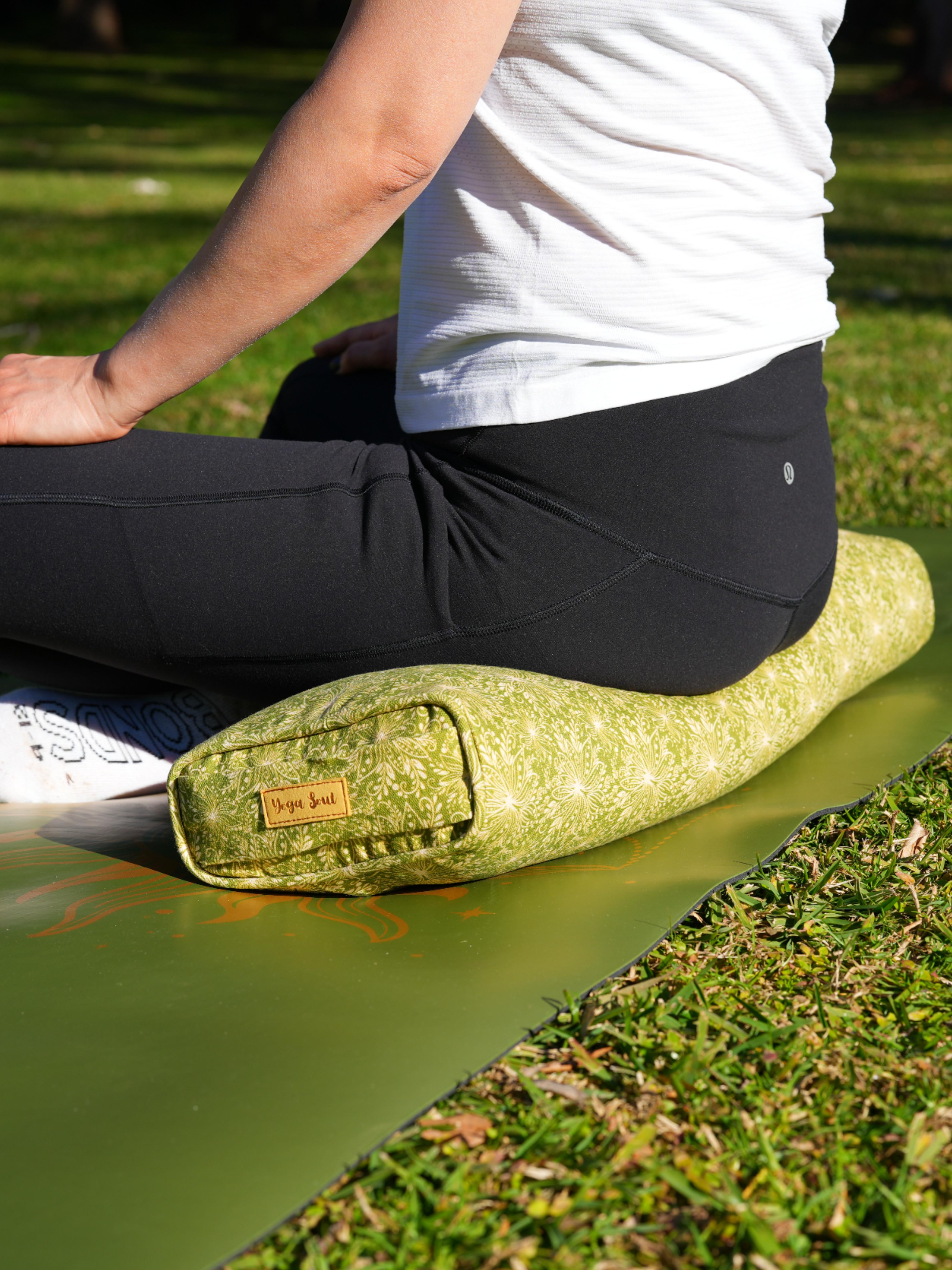 Pranayama Yoga Bolster | Lotus | Olive Green
