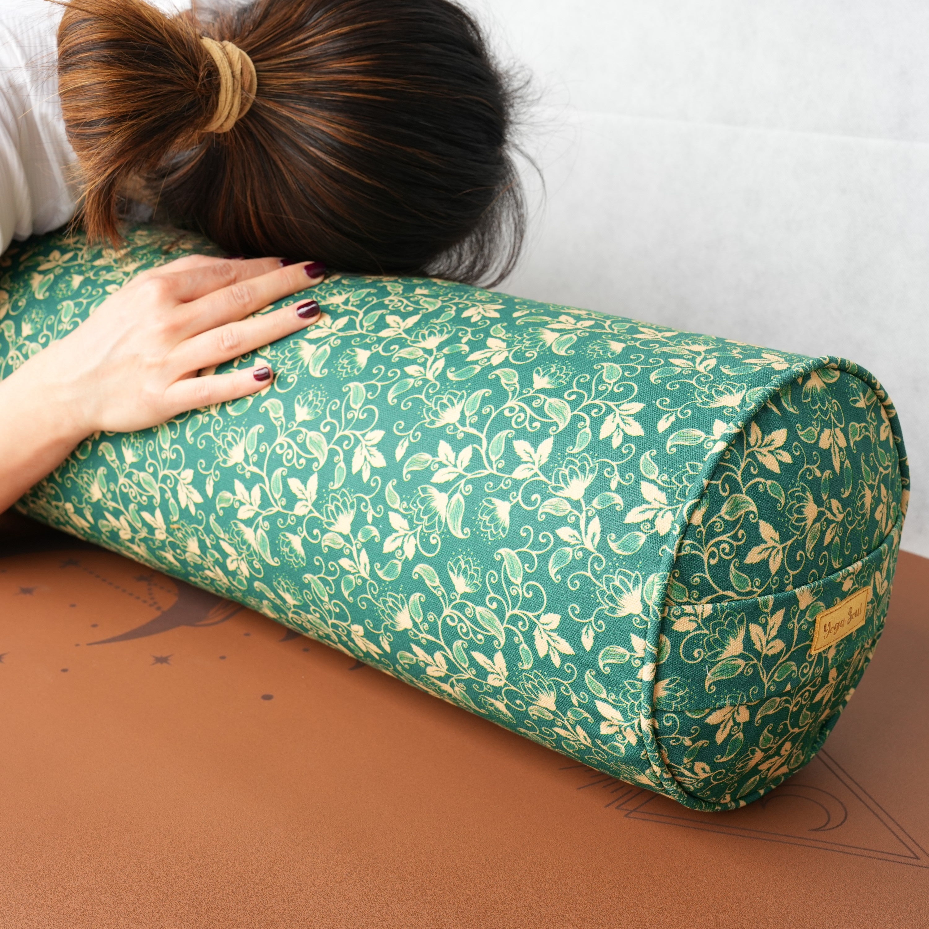 Round Yoga Bolster | Shanti Lotus| Forrest
