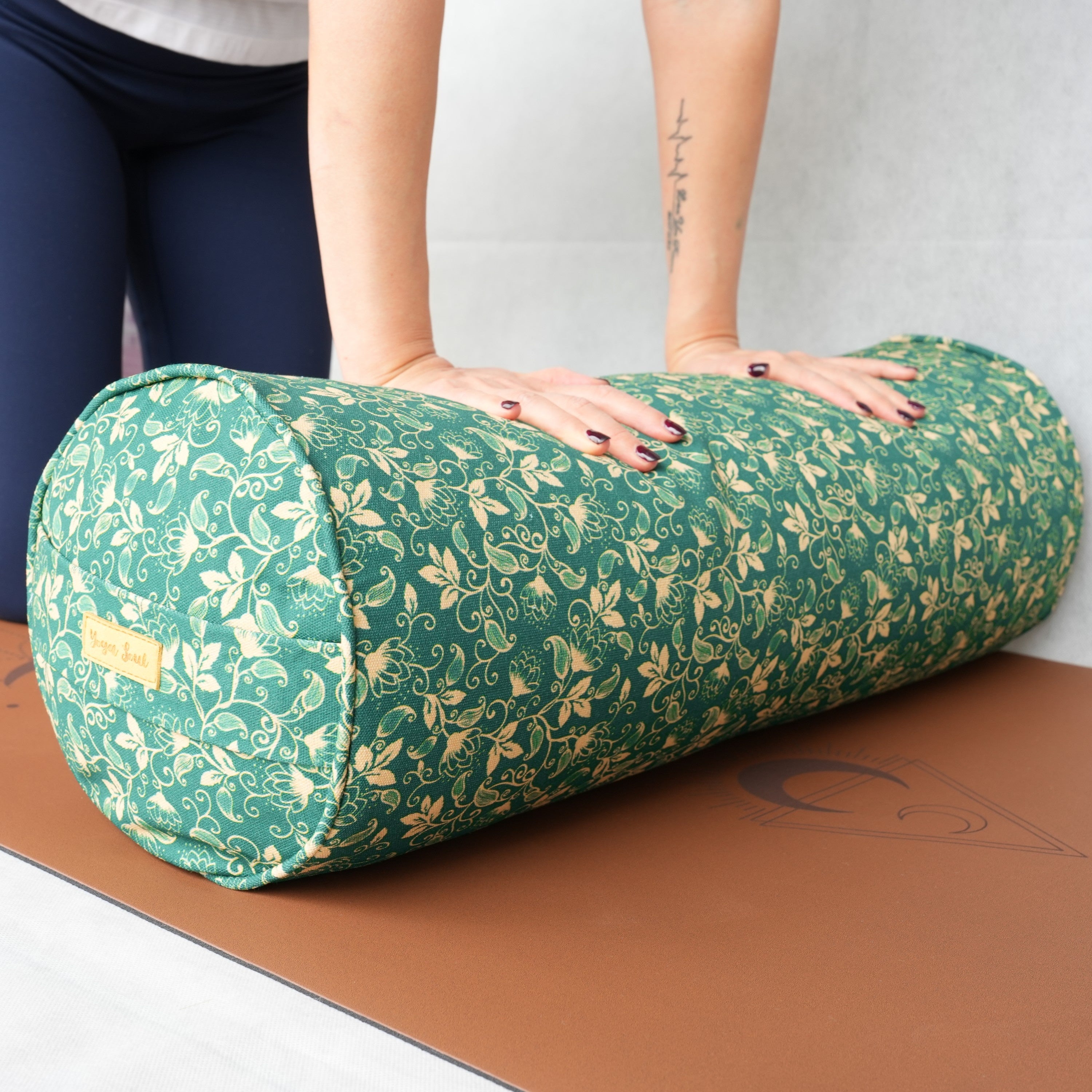 Round Yoga Bolster | Shanti Lotus| Forrest