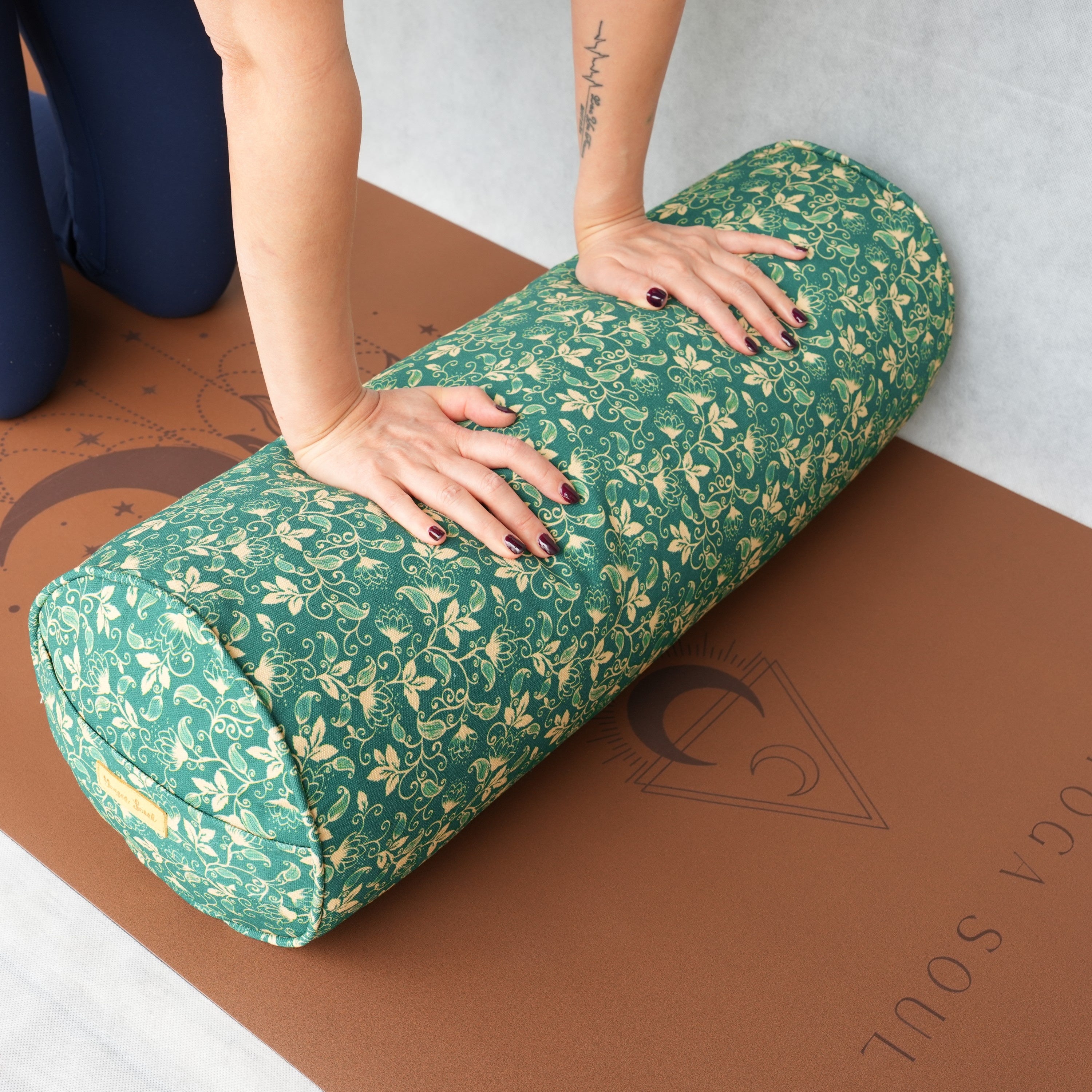 Round Yoga Bolster | Shanti Lotus| Forrest