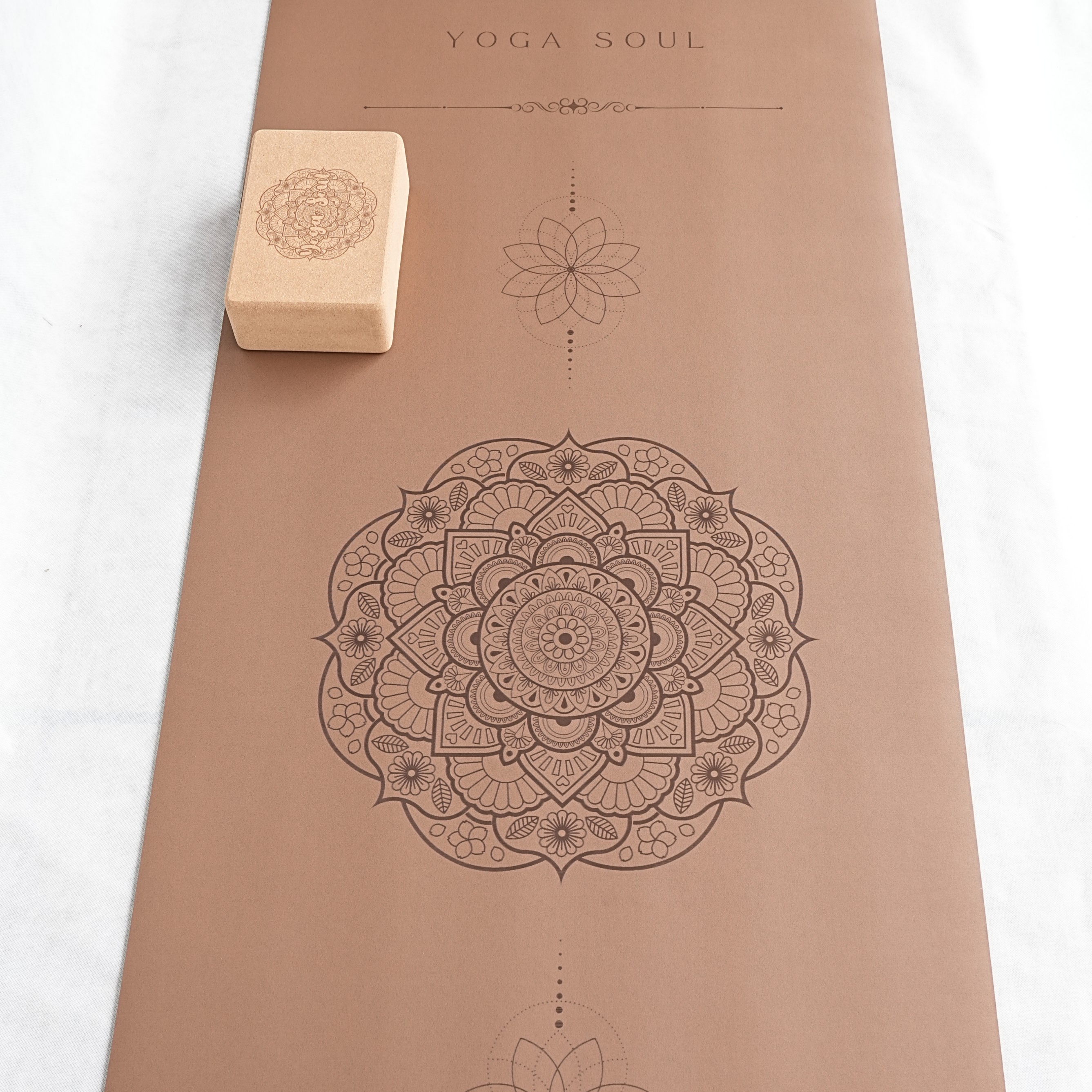 PowerPro Yoga Mat | Caramel Mandala