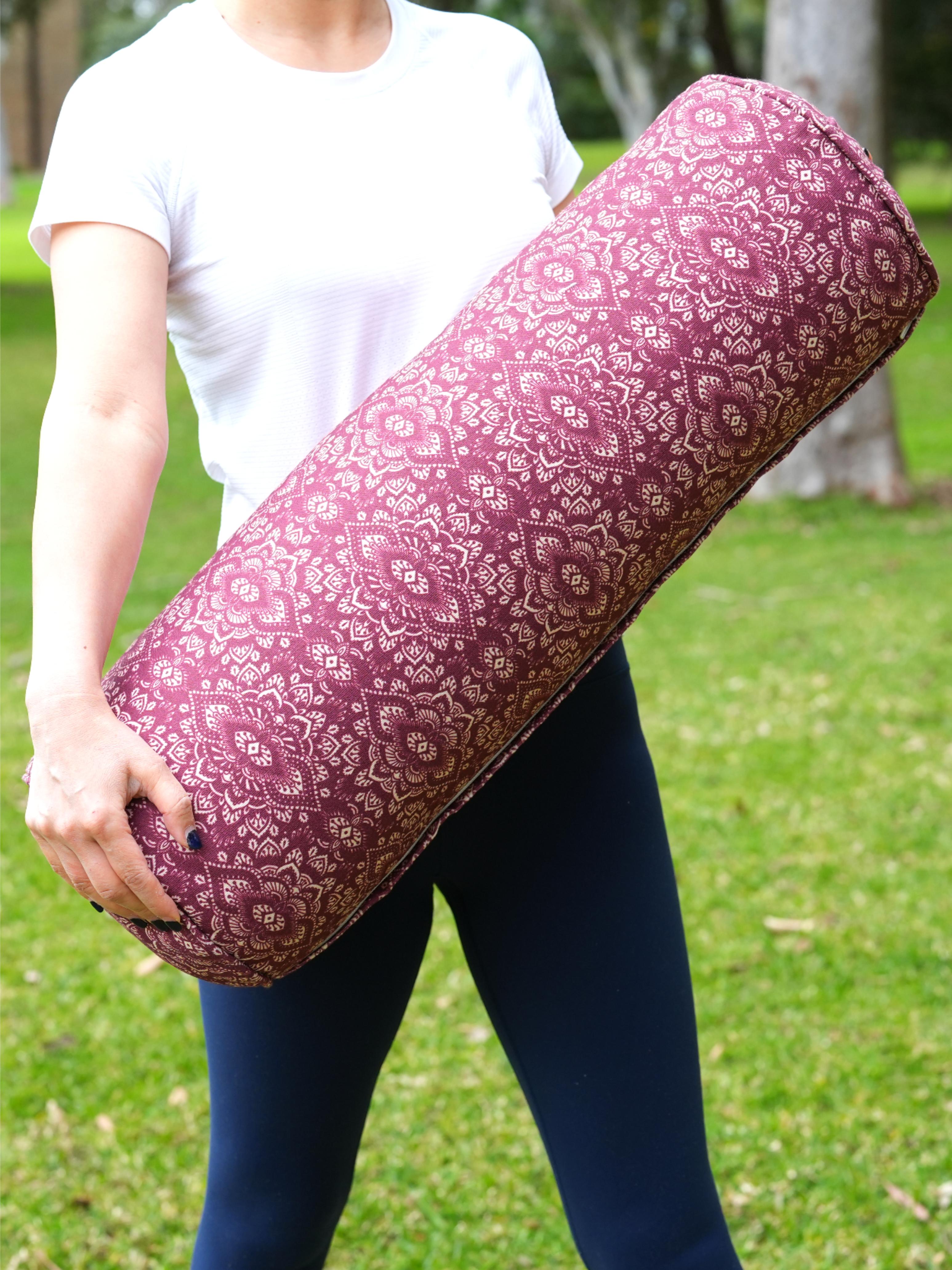 Round Yoga Bolster | Mandala | Amethyst