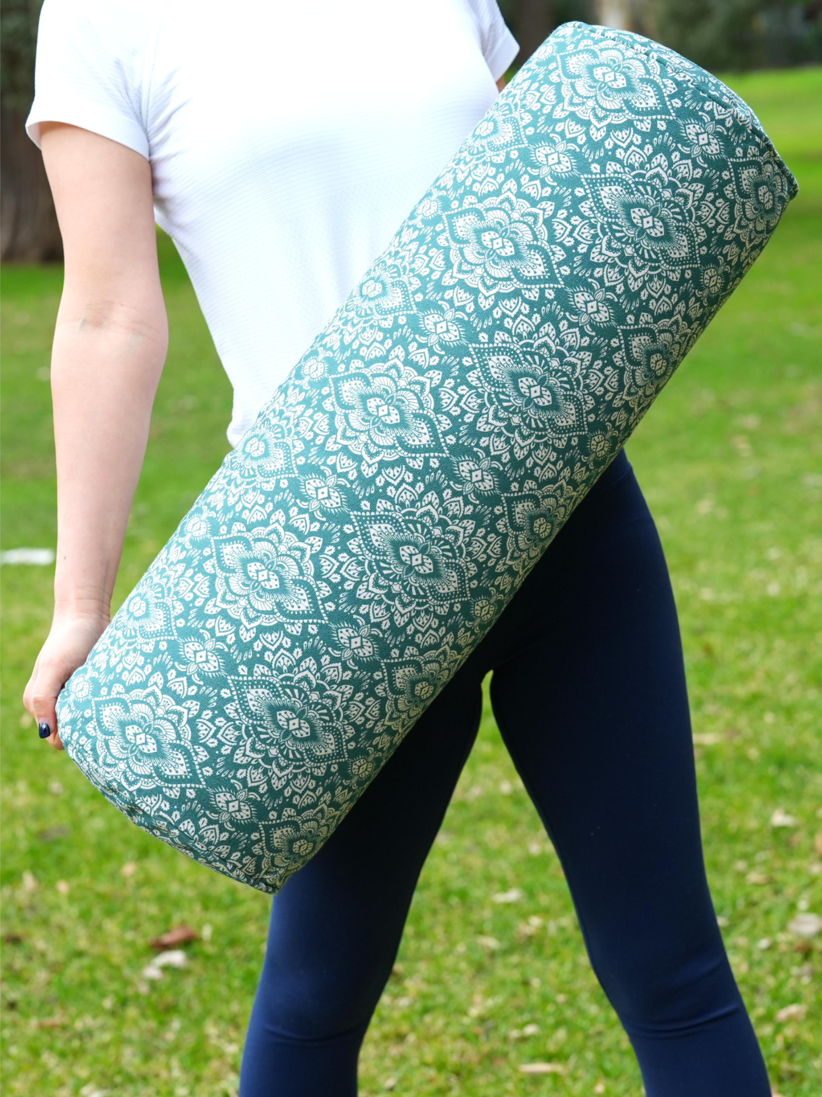 Round Yoga Bolster | Mandala | Sage