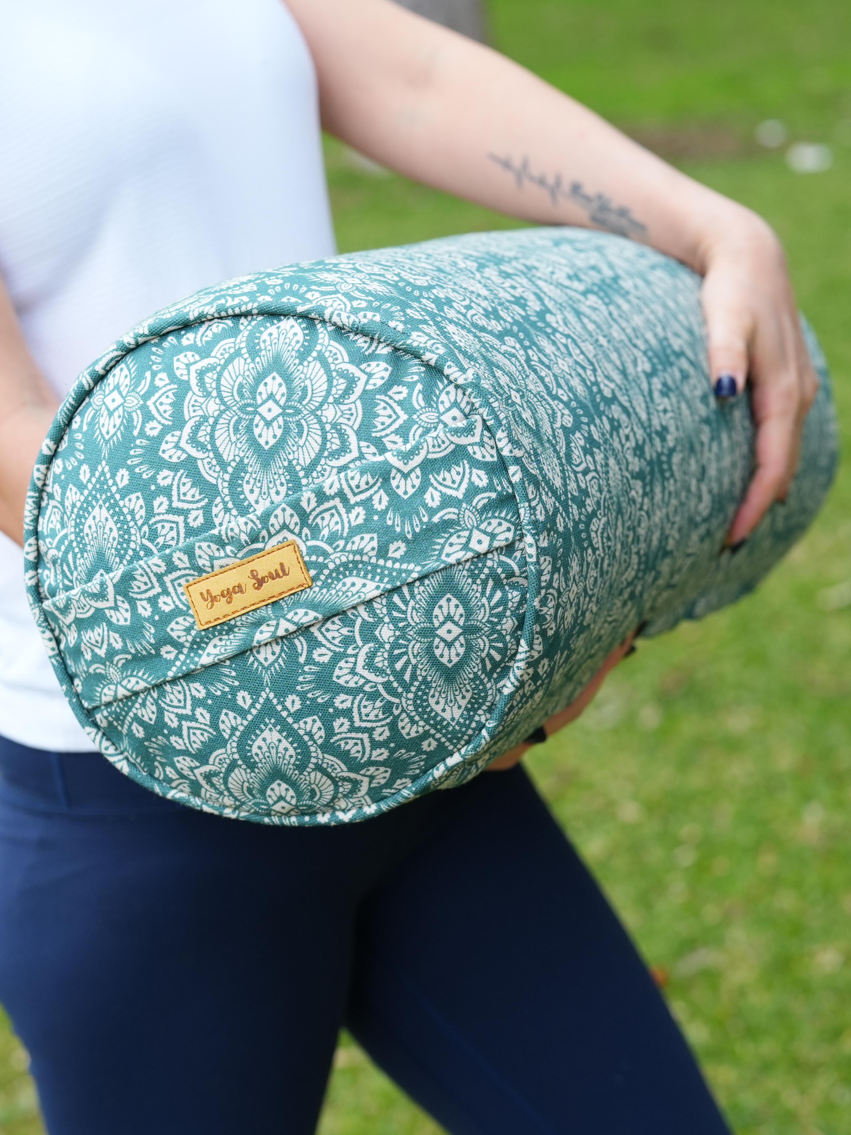 Round Yoga Bolster | Mandala | Sage