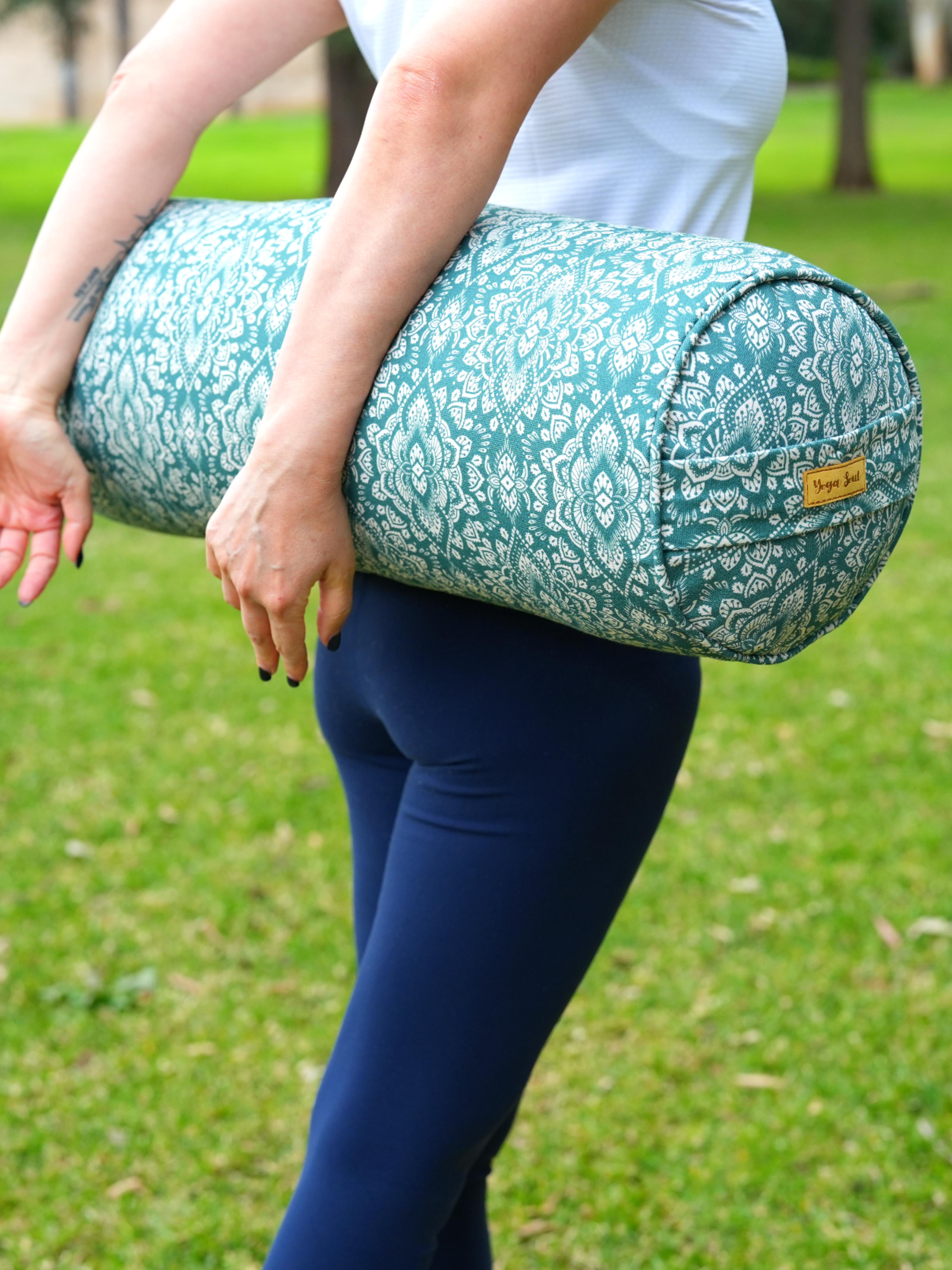 Round Yoga Bolster | Mandala | Sage
