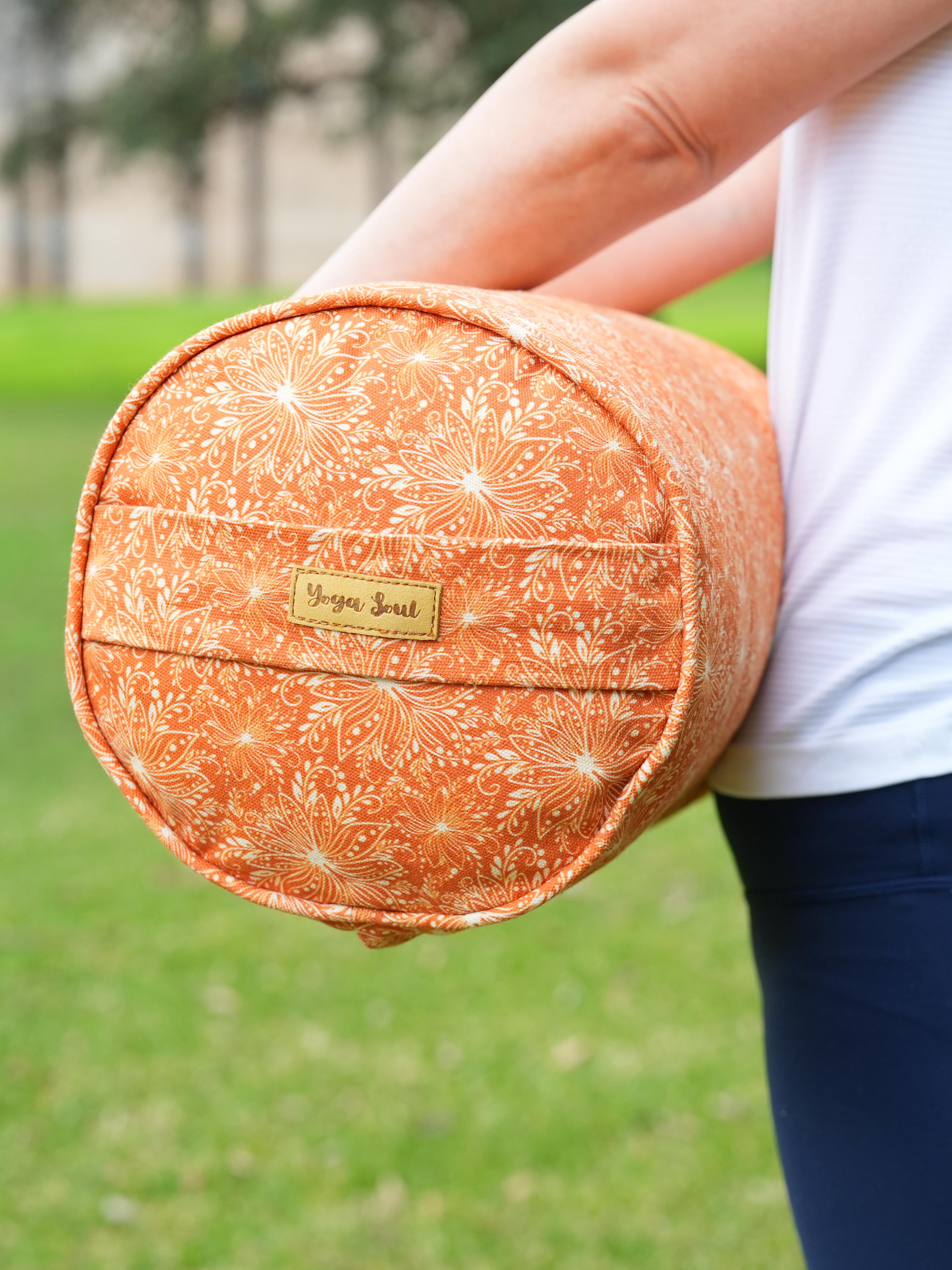 Round Yoga Bolster | Lotus | Earth
