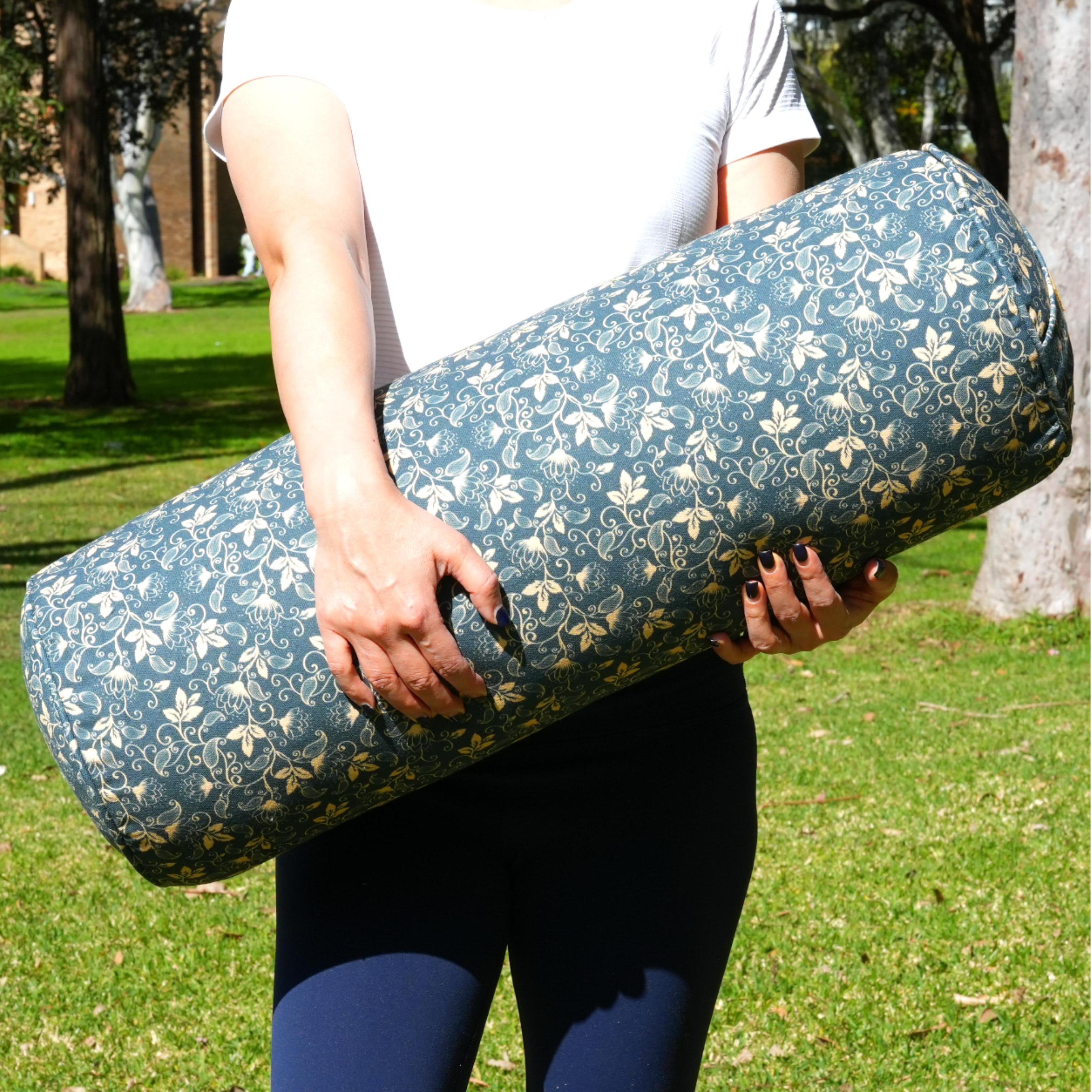 Round Yoga Bolster | Lotus | Deep Ocean