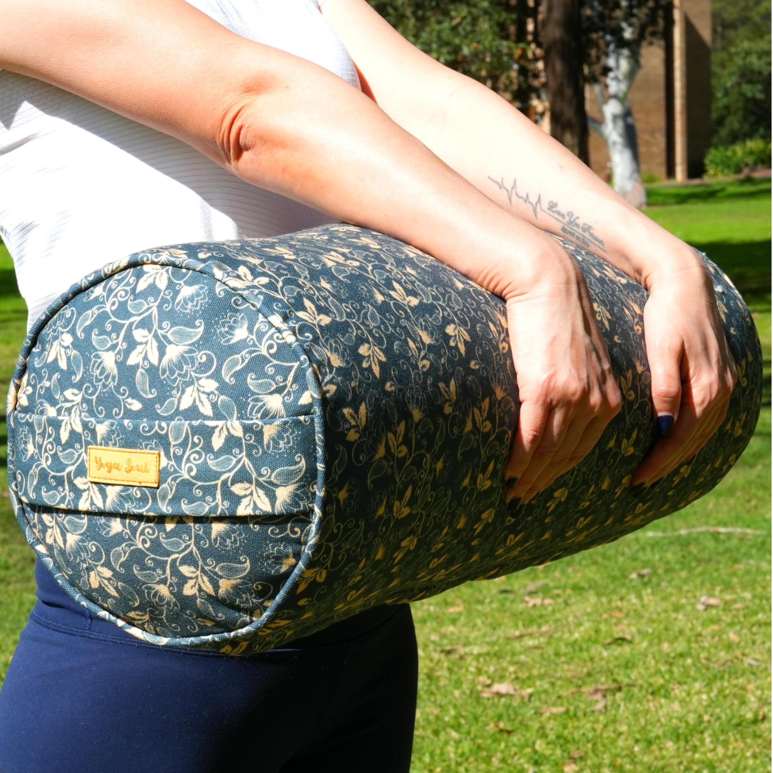 Round Yoga Bolster | Lotus | Deep Ocean