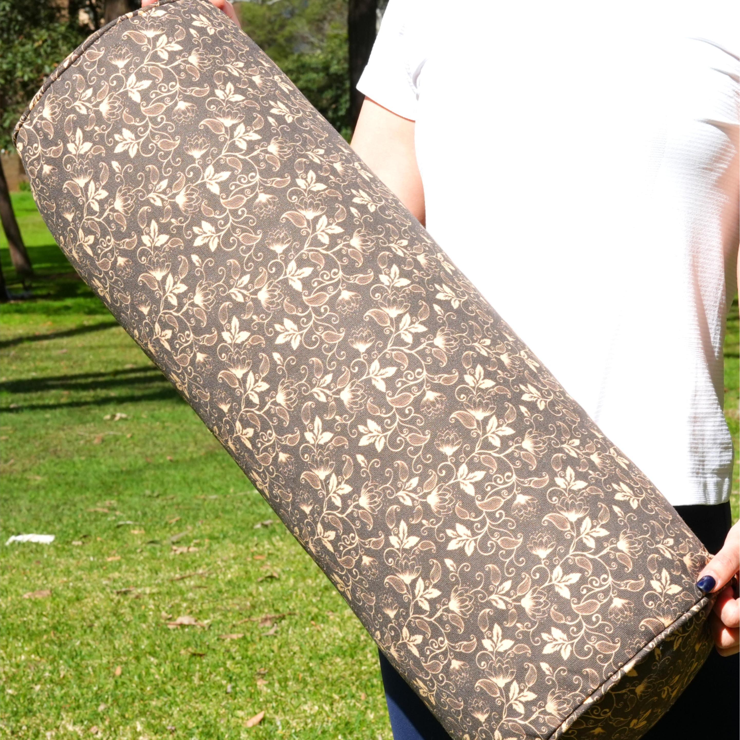 Round Yoga Bolster | Lotus | Coffee
