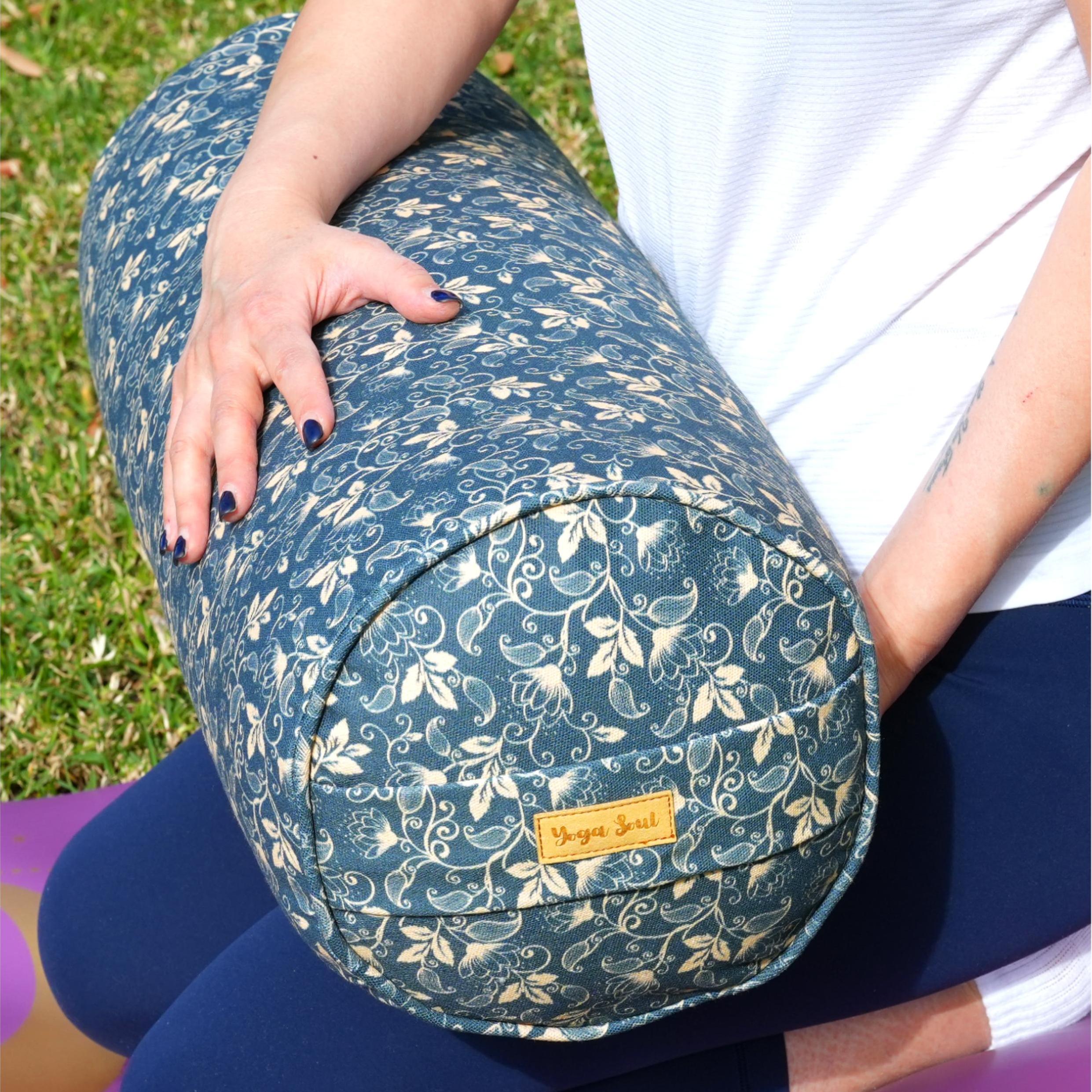 Round Yoga Bolster | Lotus | Deep Ocean