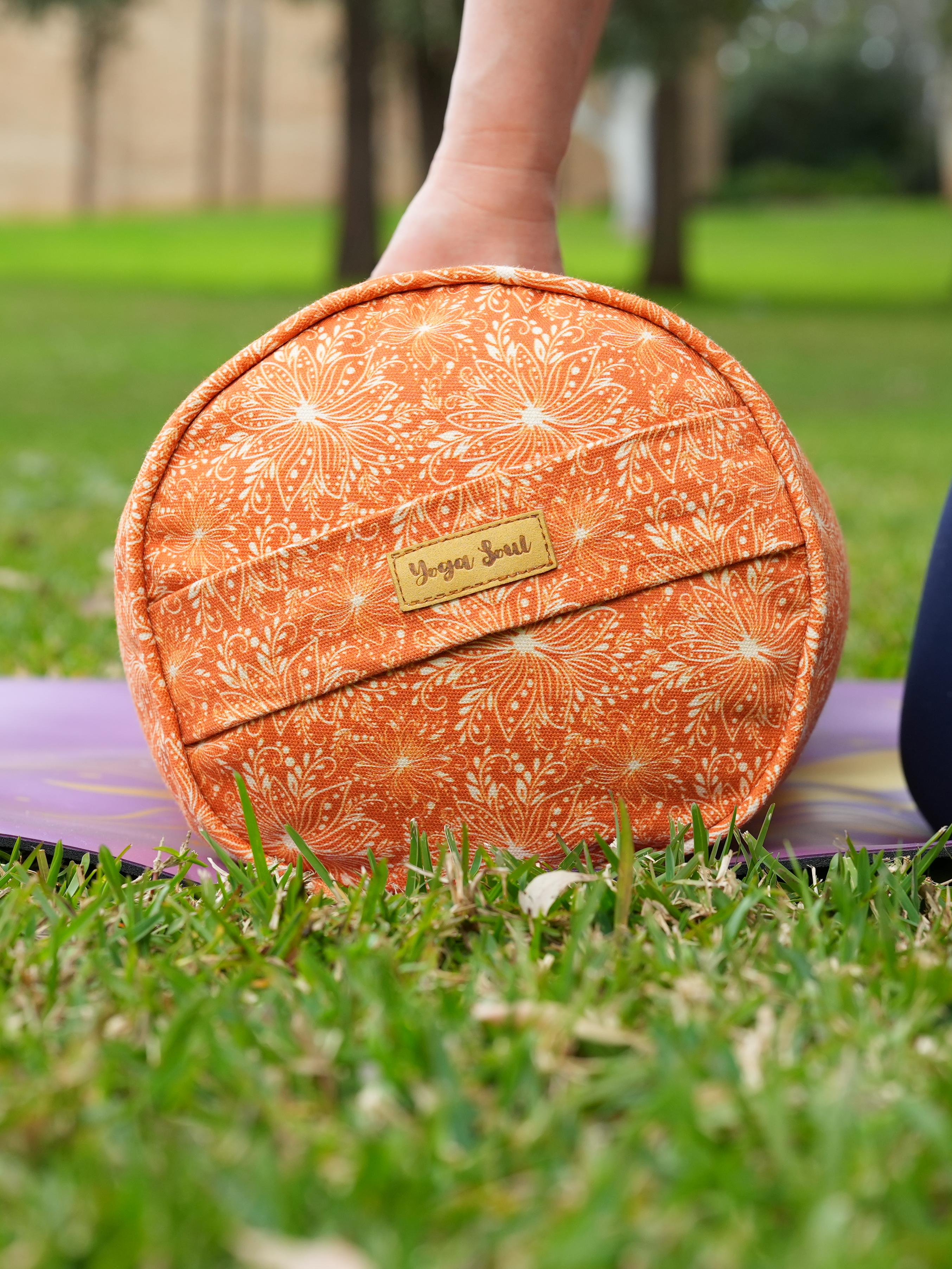 Round Yoga Bolster | Lotus | Earth