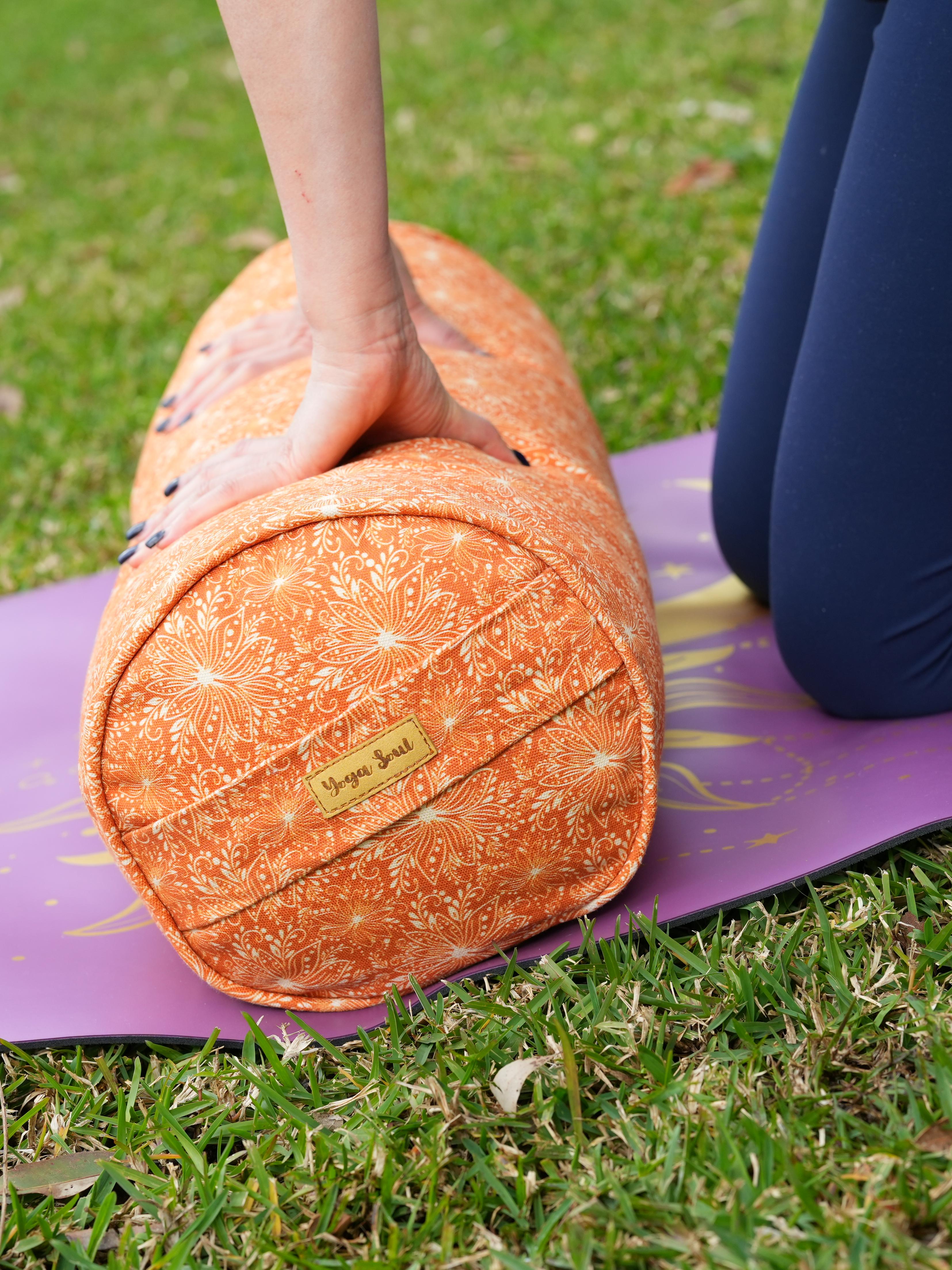 Round Yoga Bolster | Lotus | Earth