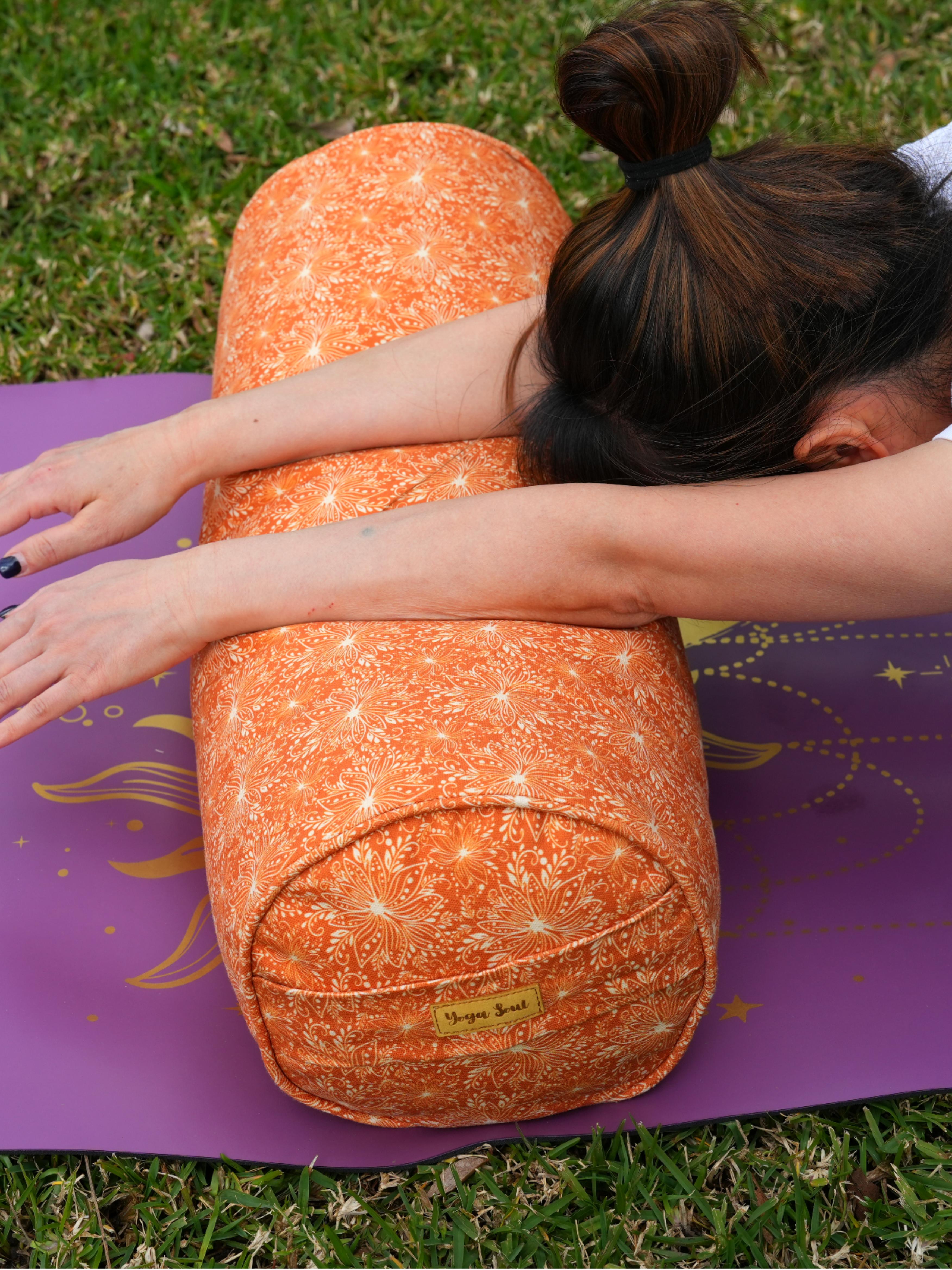 Round Yoga Bolster | Lotus | Earth