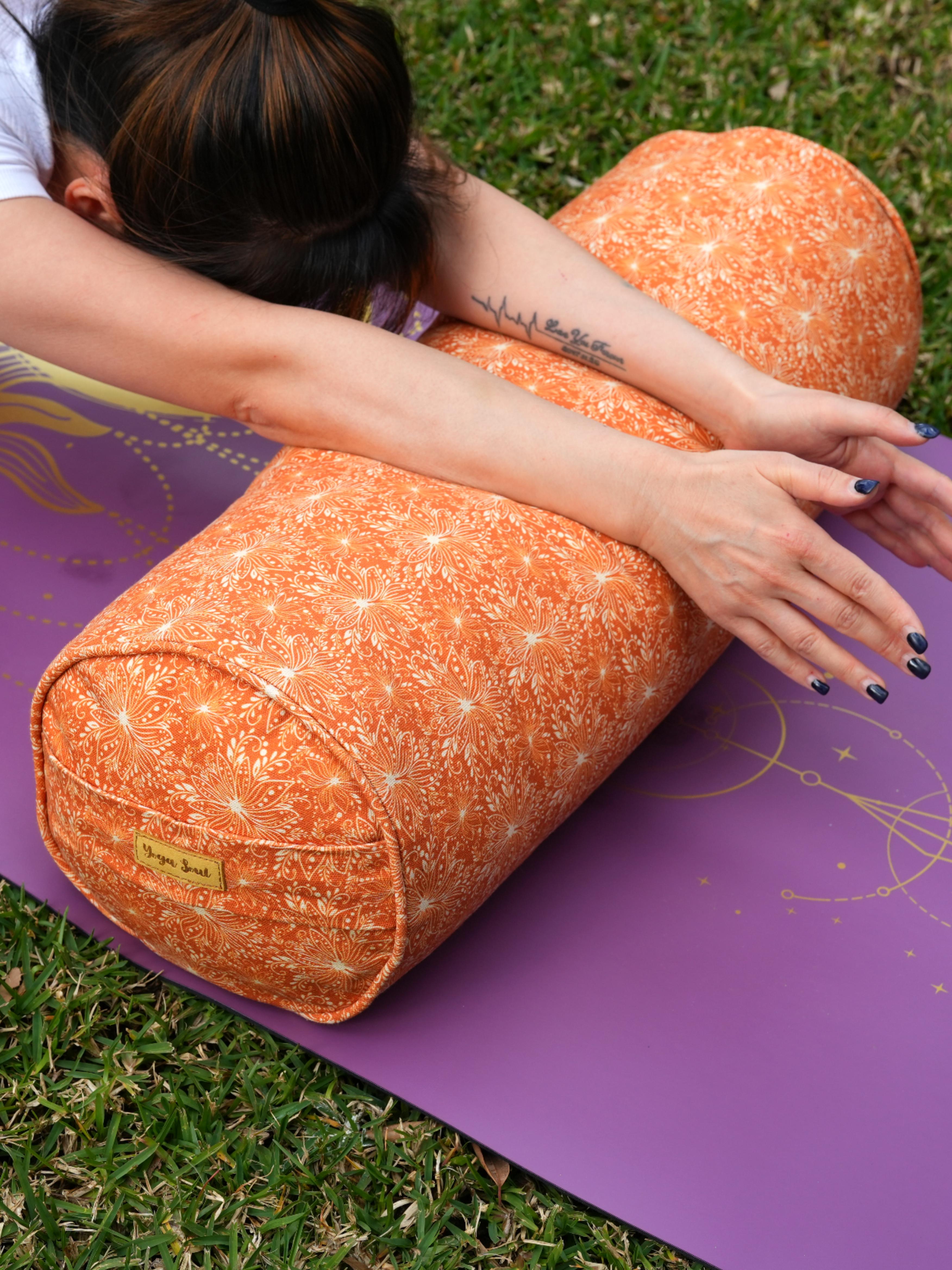 Round Yoga Bolster | Lotus | Earth