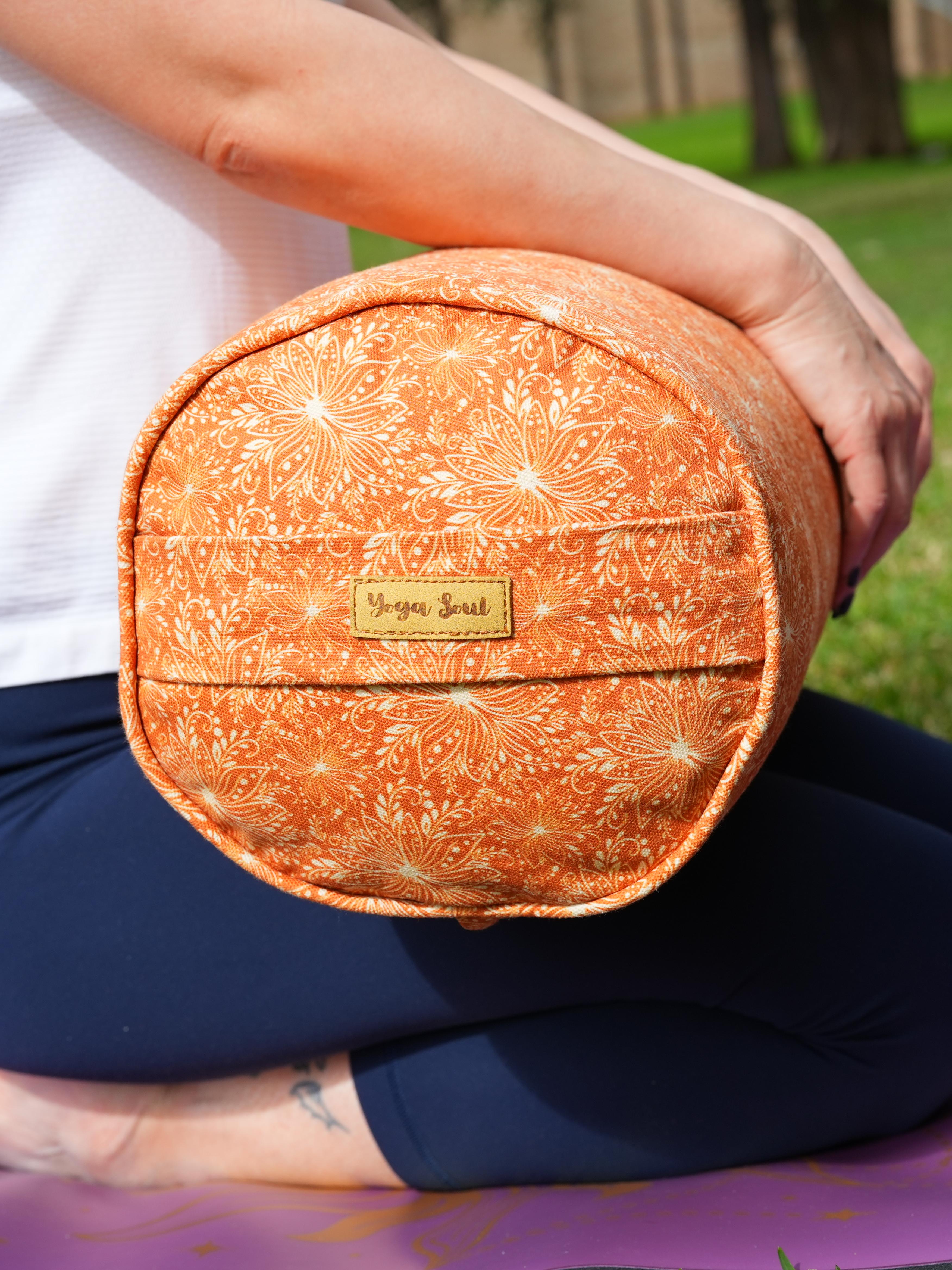 Round Yoga Bolster | Lotus | Earth