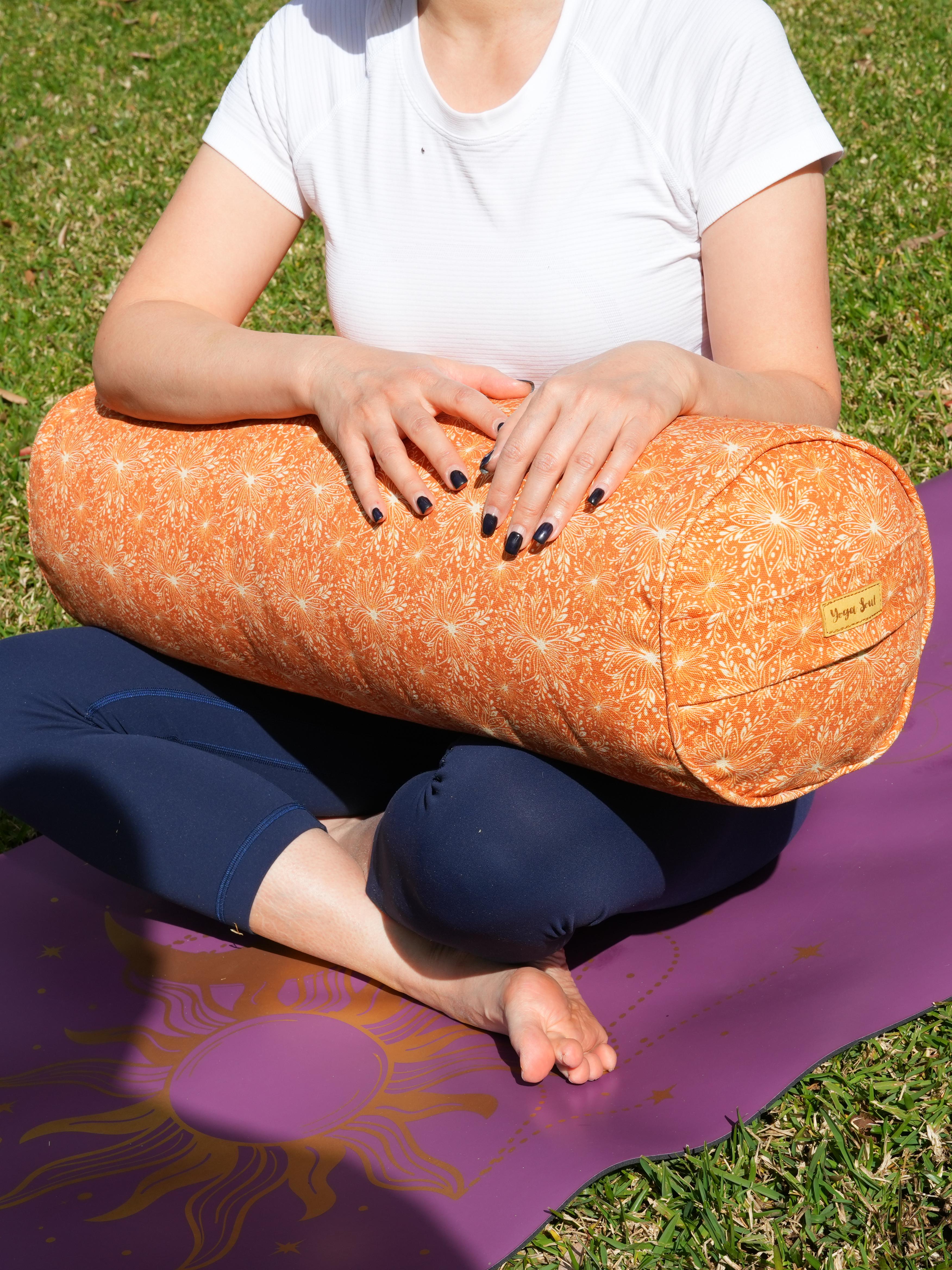 Round Yoga Bolster | Lotus | Earth