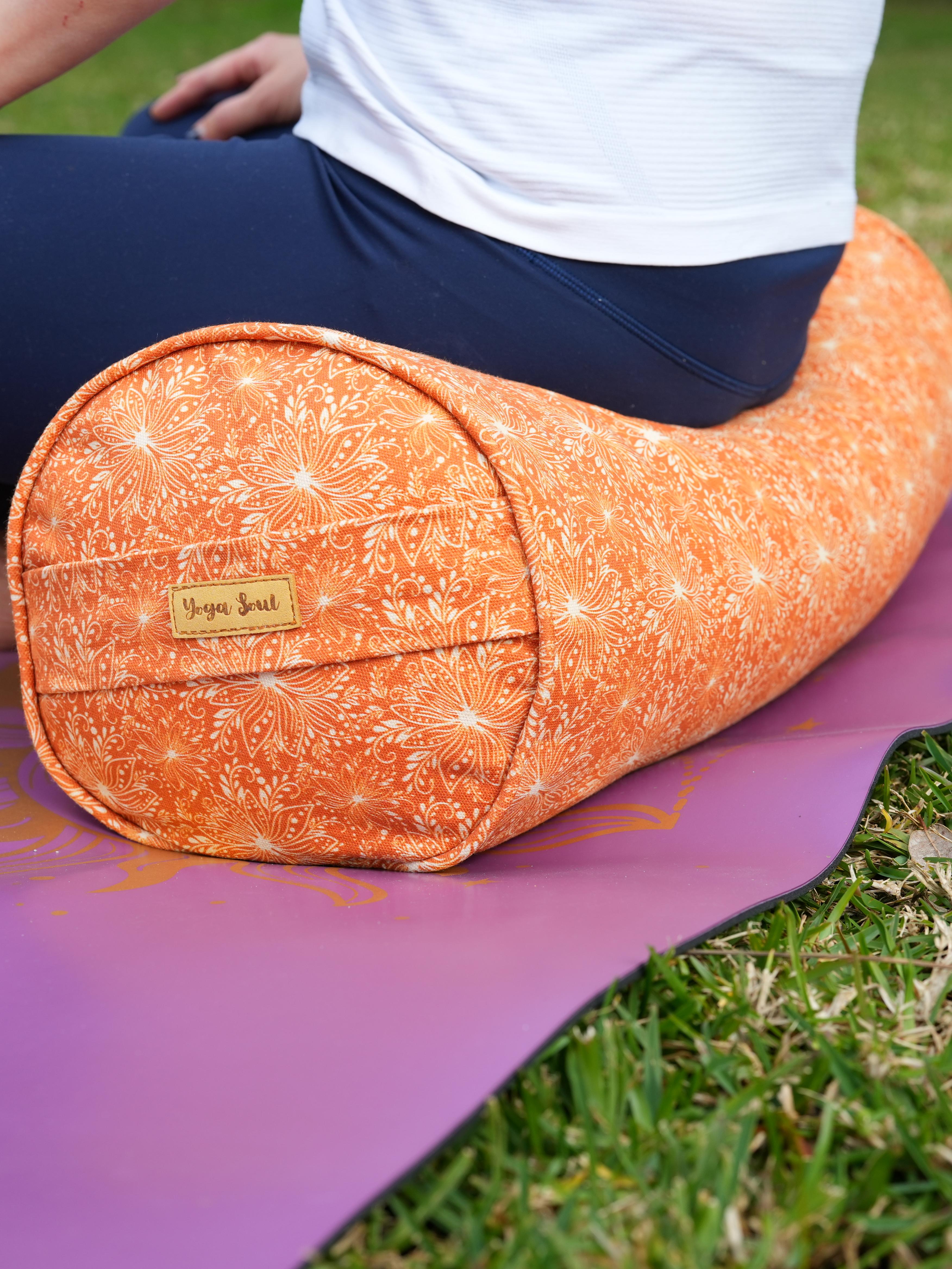 Round Yoga Bolster | Lotus | Earth