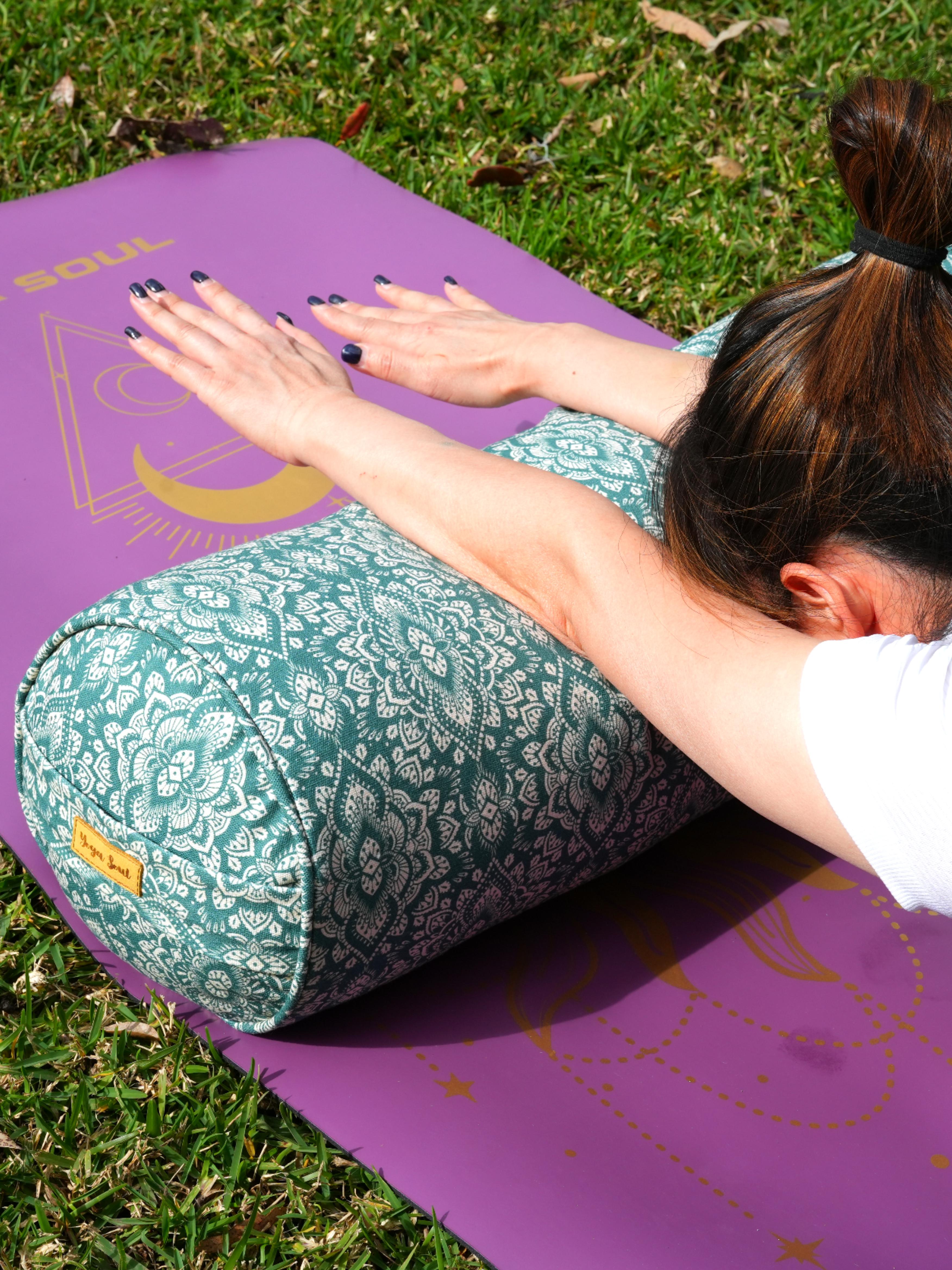 Round Yoga Bolster | Mandala | Sage