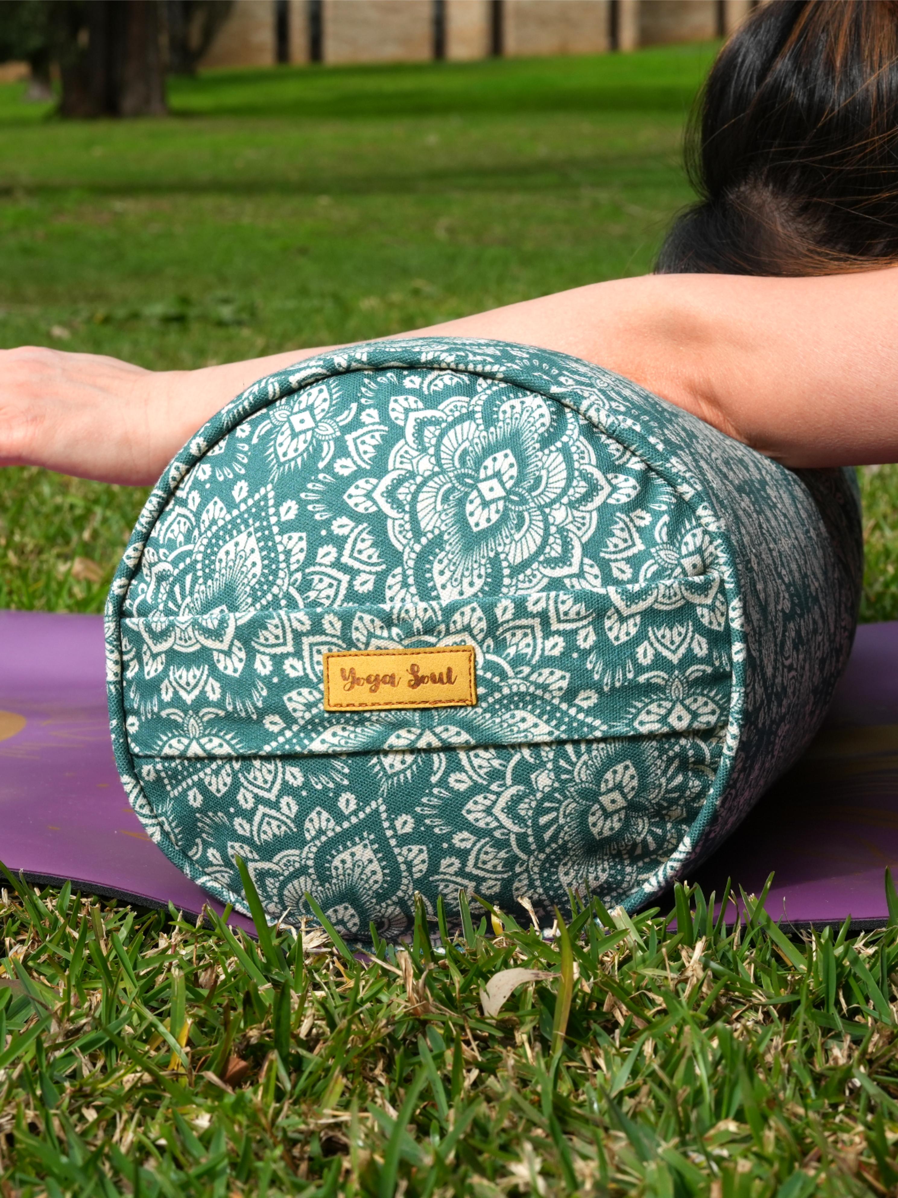 Round Yoga Bolster | Mandala | Sage