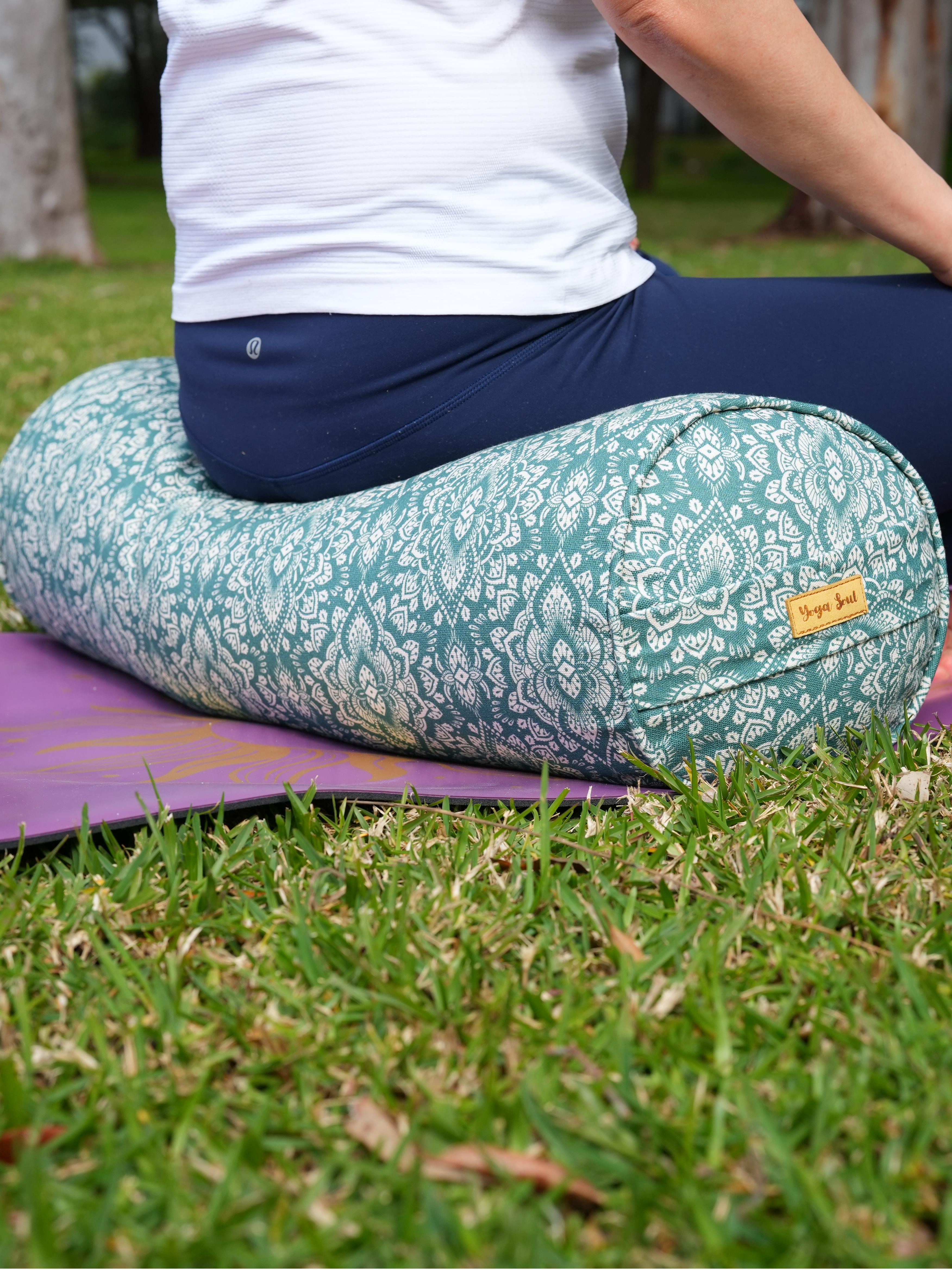 Round Yoga Bolster | Mandala | Sage