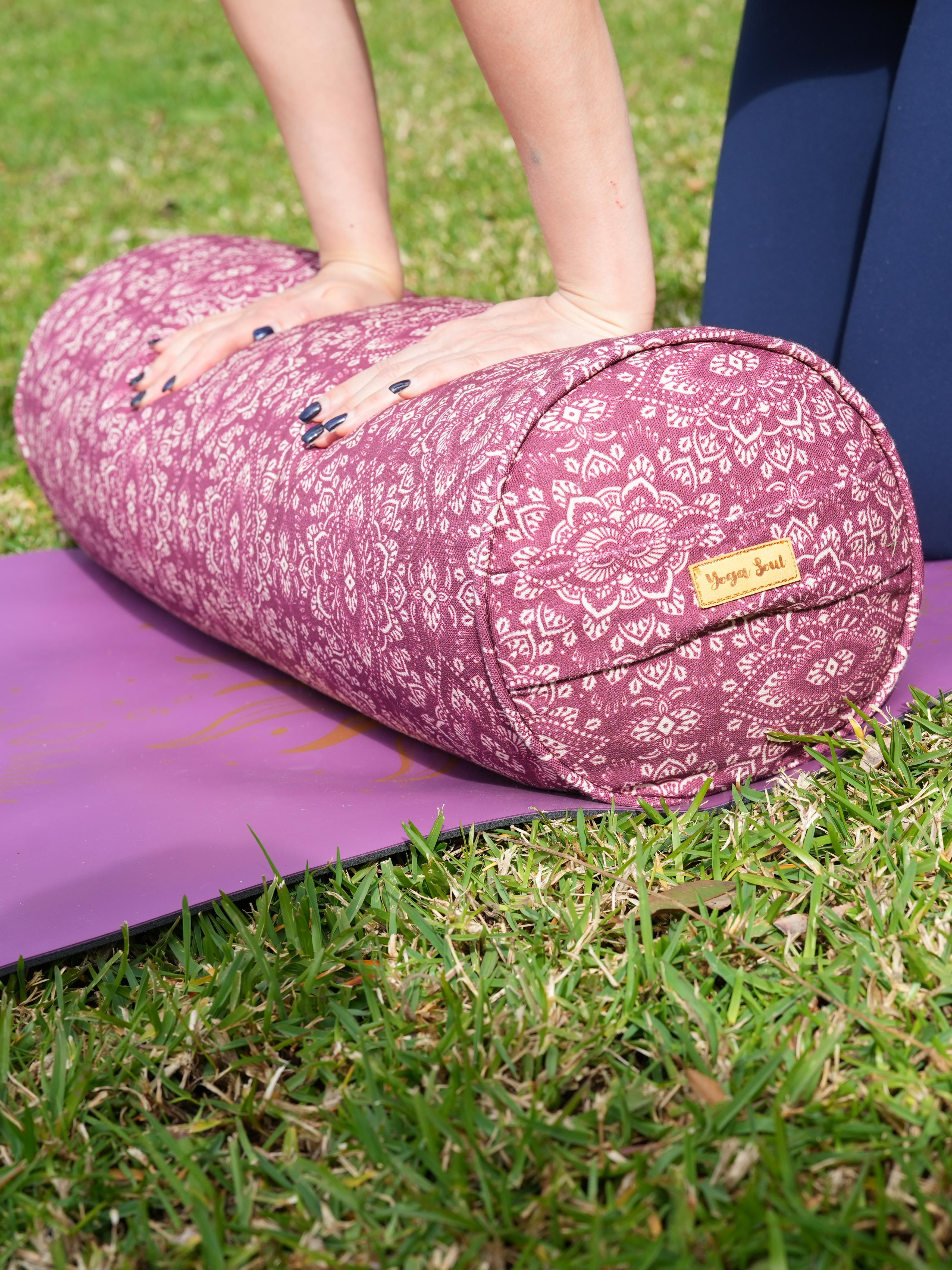Round Yoga Bolster | Mandala | Amethyst