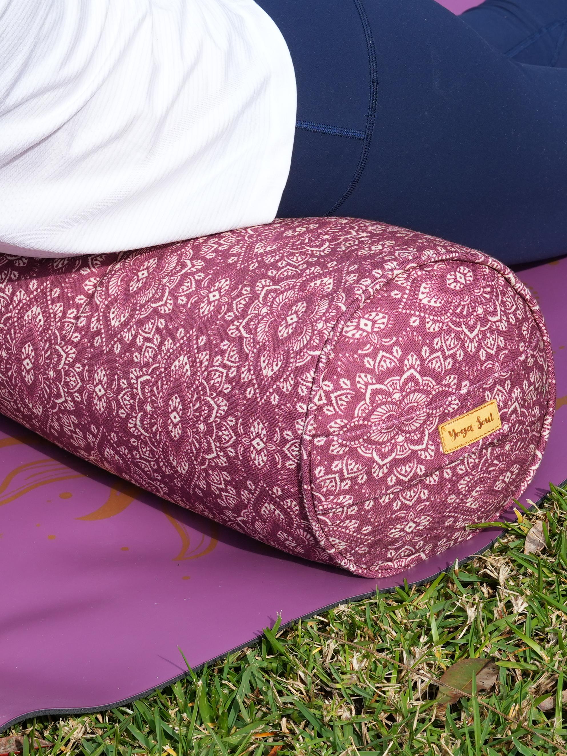 Round Yoga Bolster | Mandala | Amethyst