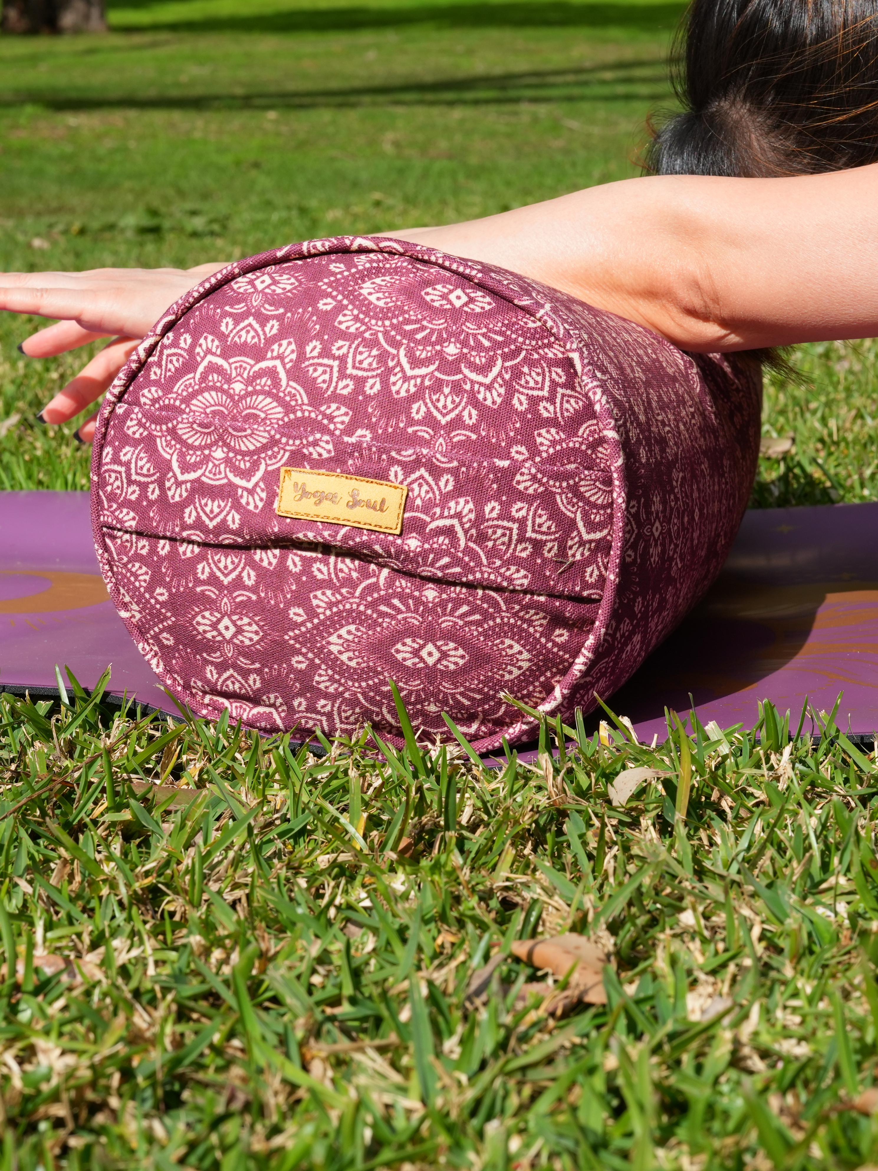 Round Yoga Bolster | Mandala | Amethyst