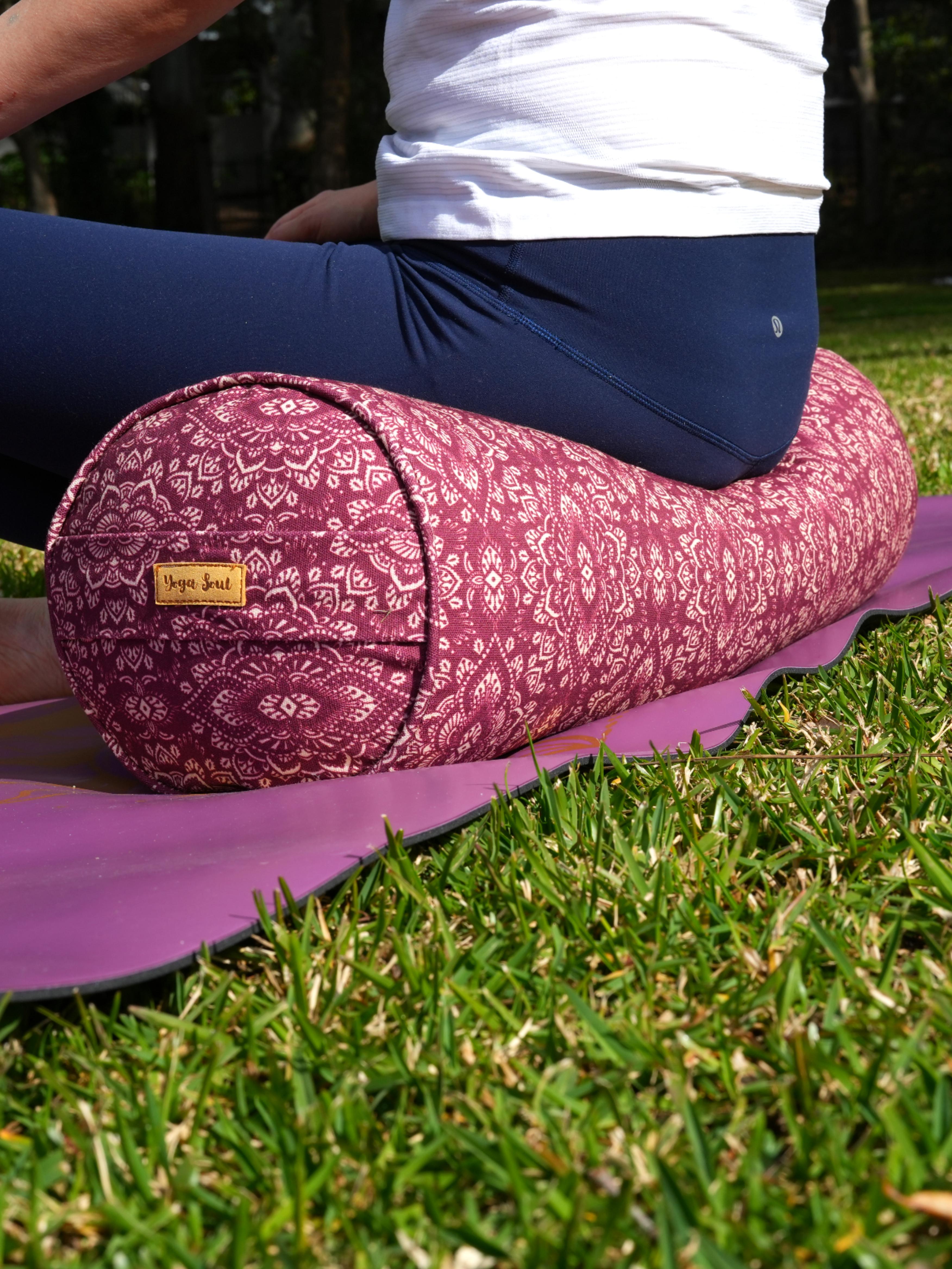 Round Yoga Bolster | Mandala | Amethyst