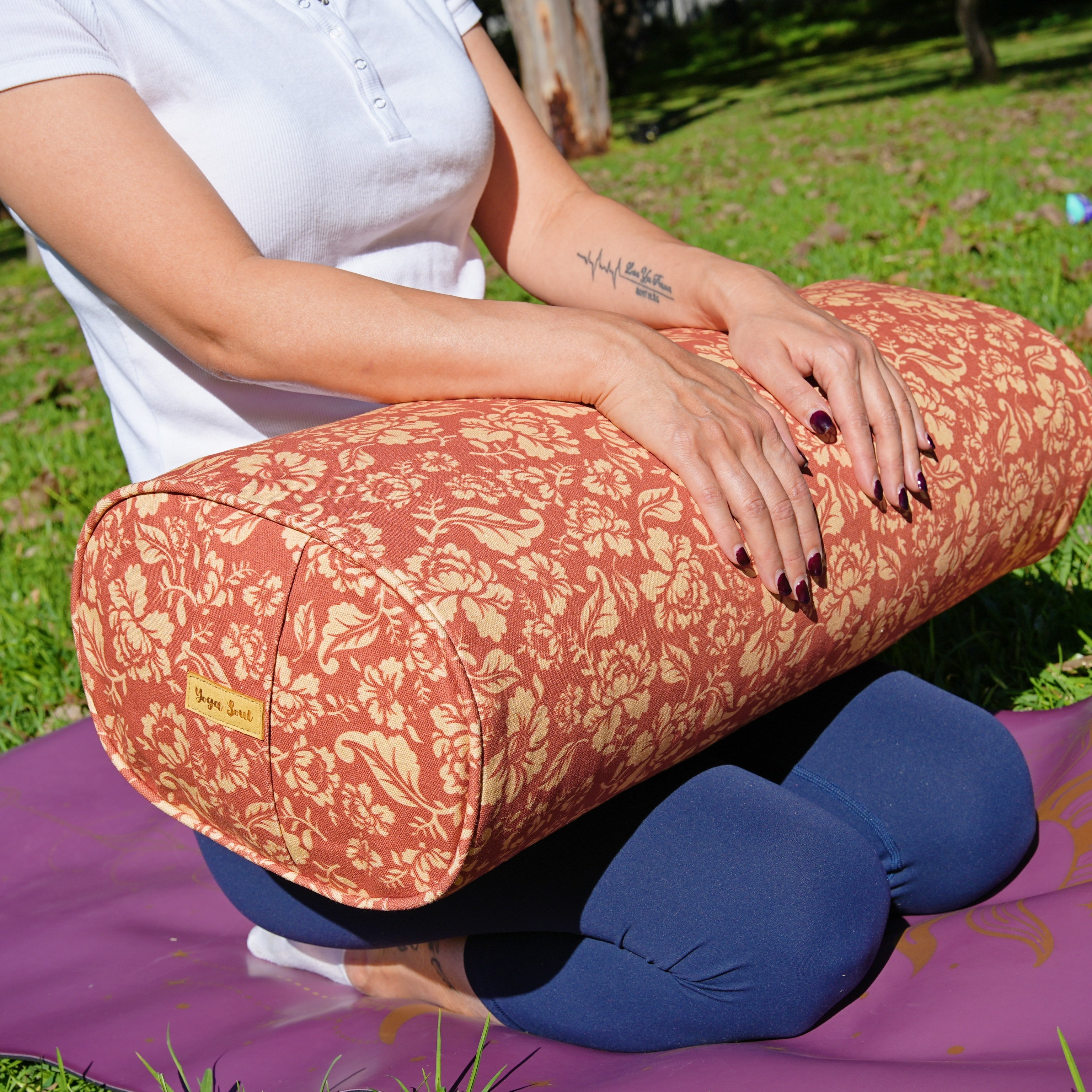 Oval Yoga Bolster | Ananda Rose | Earth