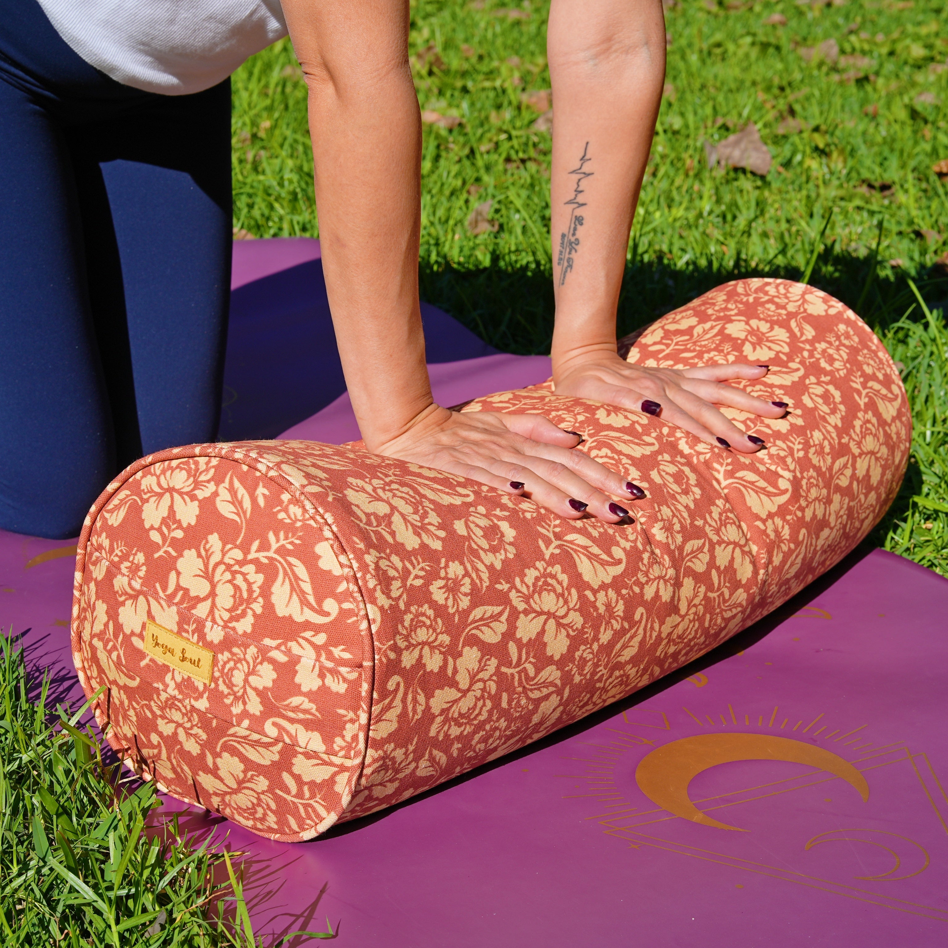Round Yoga Bolster | Ananda Rose | Earth