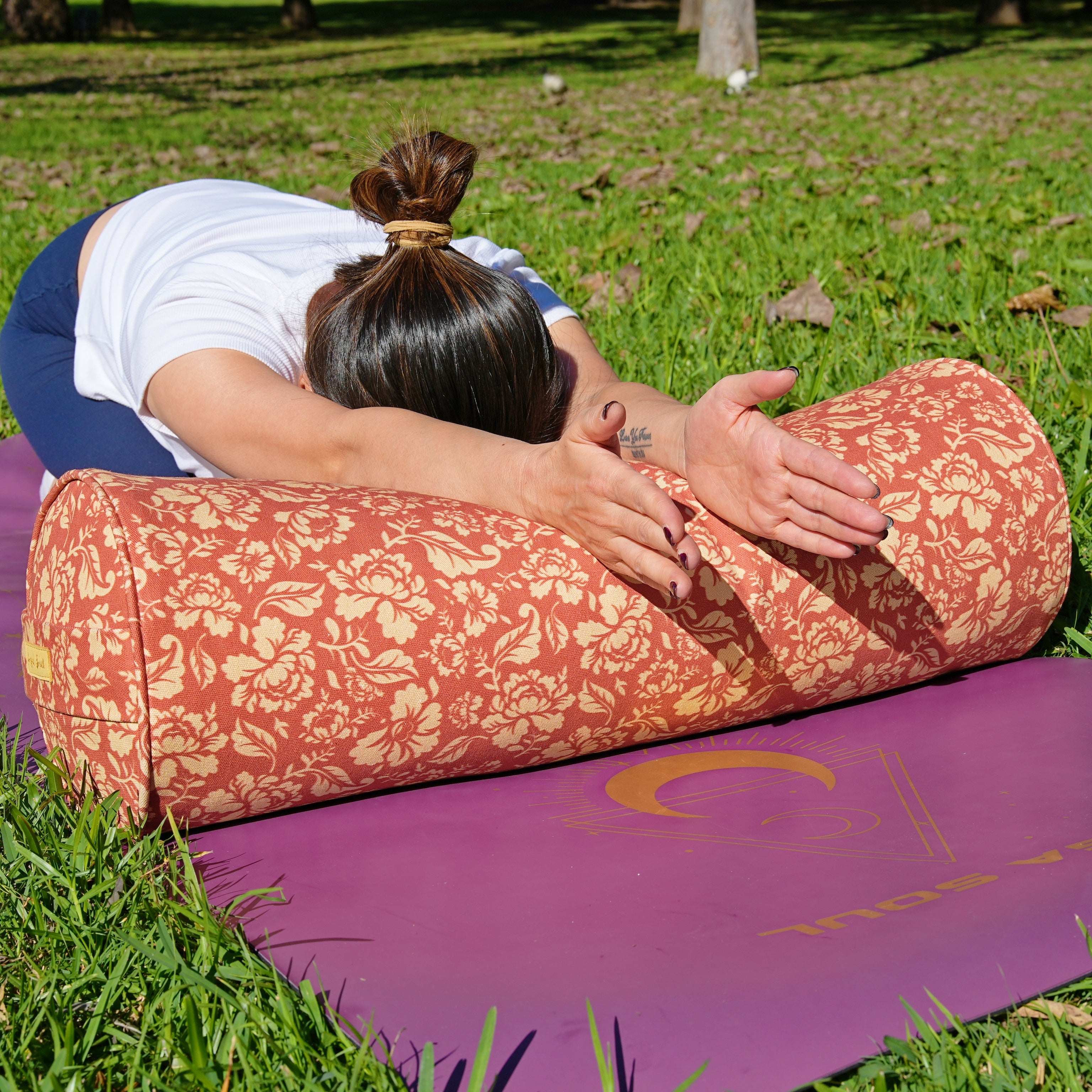 Round Yoga Bolster | Ananda Rose | Earth