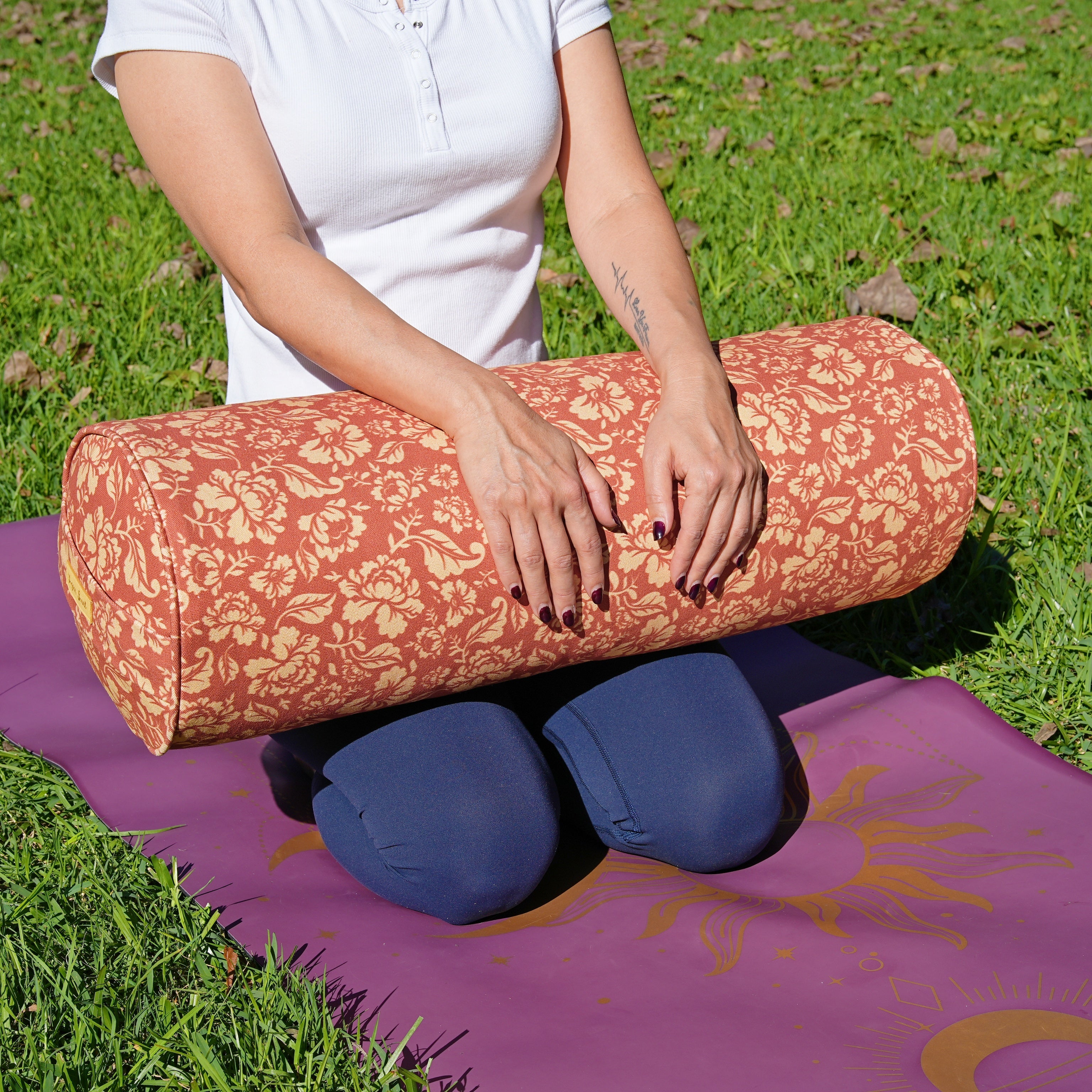 Round Yoga Bolster | Ananda Rose | Earth