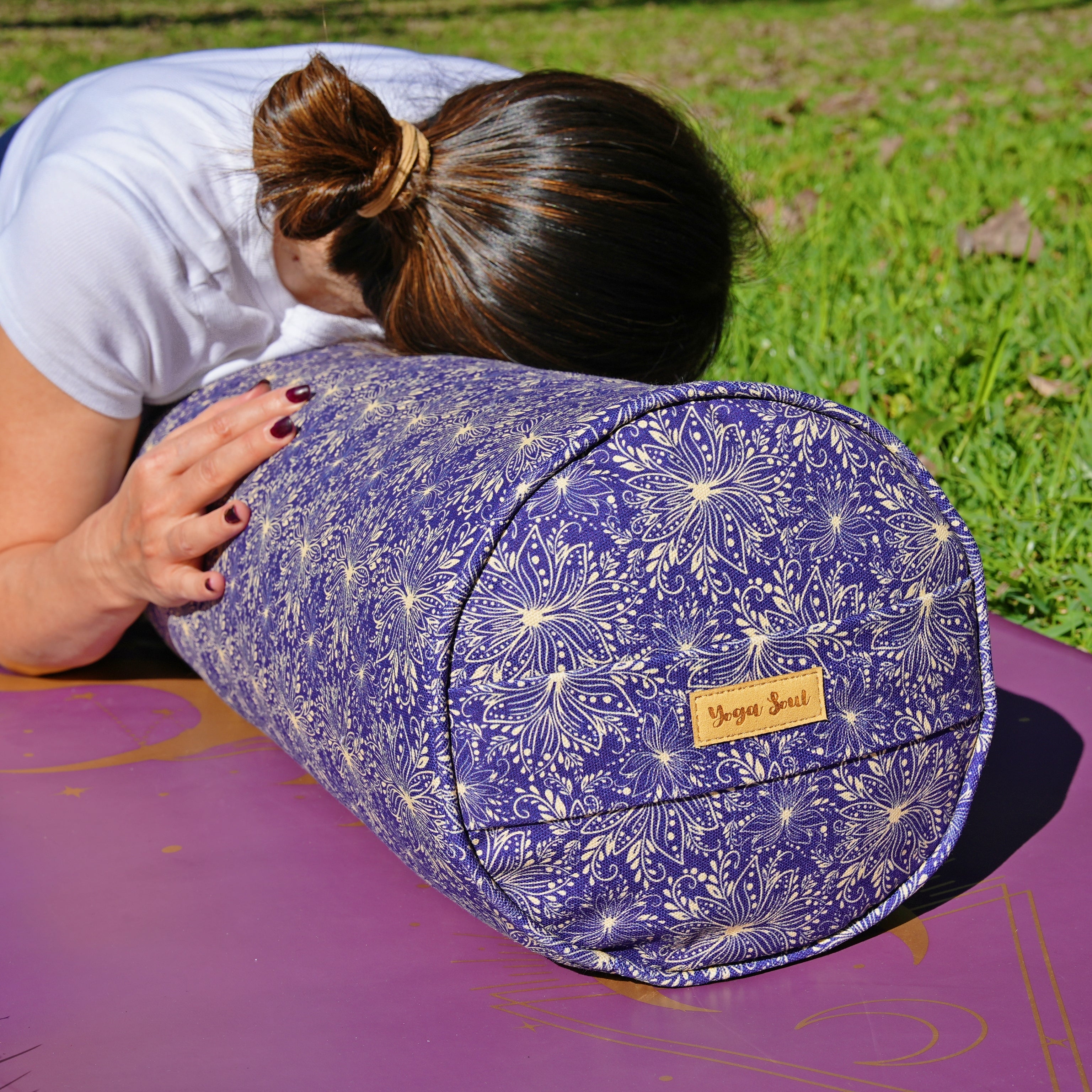 Round Yoga Bolster | Sattva Lotus | Midnight