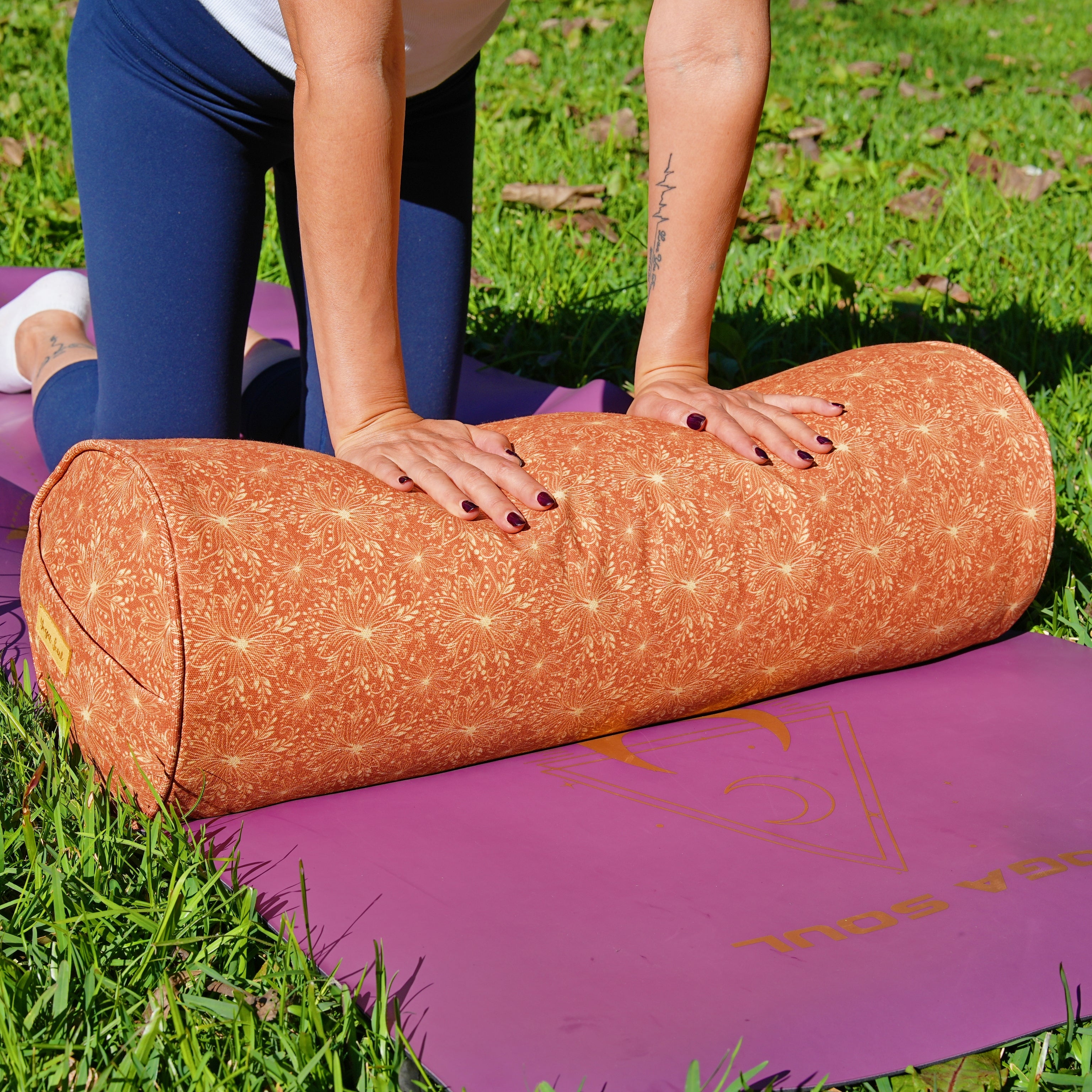Round Yoga Bolster | Sattva Lotus | Bhumi